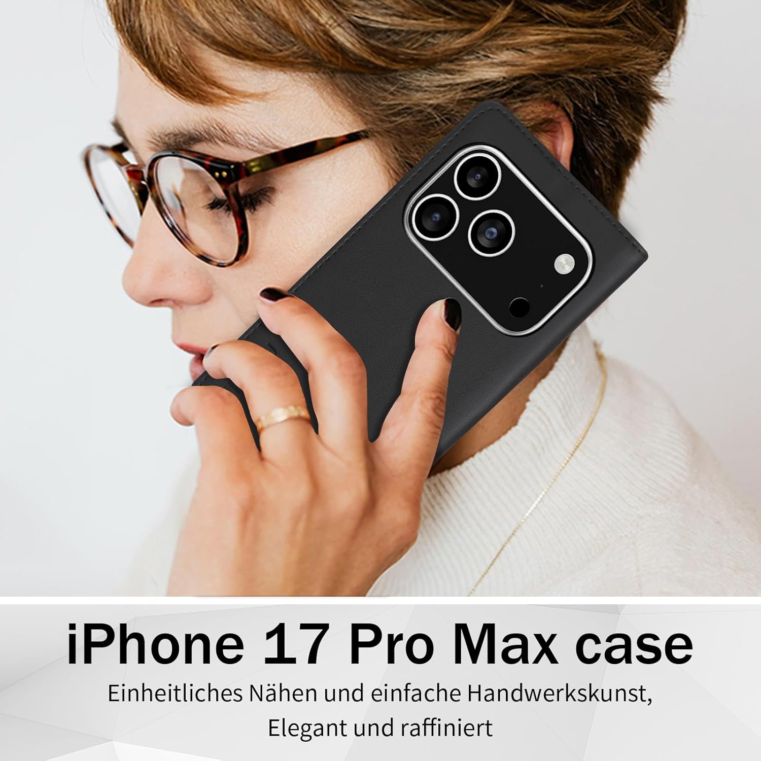 Thumbnail 6 de Migexxkj Handyhülle für iPhone 17 Pro Max – Klapphülle mit RFID-Schutz, Kartenfach, Magnetic Ständer und Schutzfolie