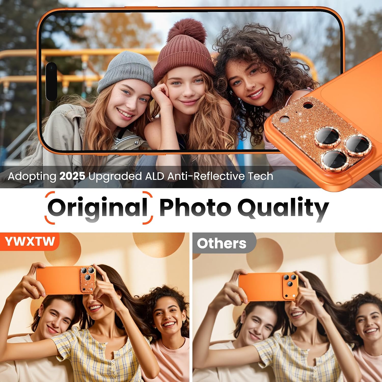 Detalle 2 de YWXTW iPhone 17 Pro Max camera lens protector