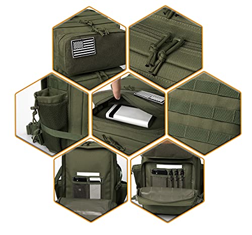 Thumbnail 4 de QT&QY Tactical Backpack 25L for Hiking