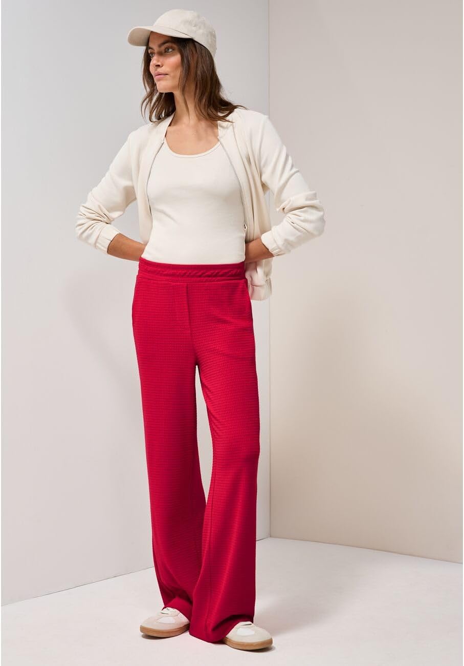 Thumbnail 3 de Cecil B378994 Wide Leg Strukturhose High Waist