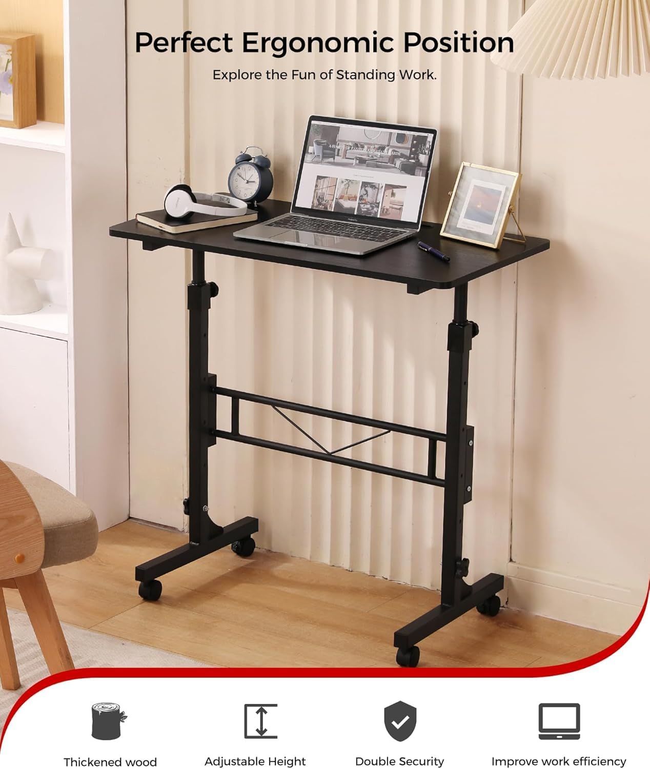 Detalle de Adjustable height standing desk 70-110 cm