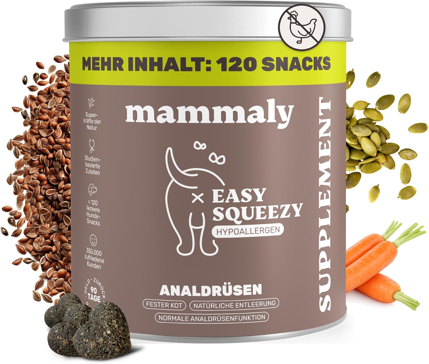 mammaly Analdrüsen 9in1 Leckerli 120 Snacks