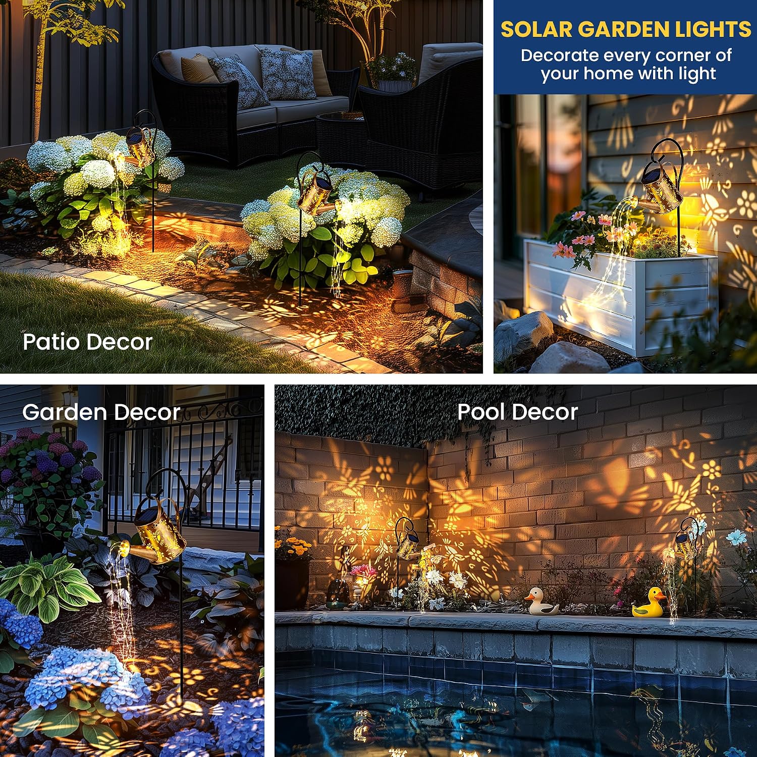 Detalle de PATIOPIA Solar Garden Lights, Metal