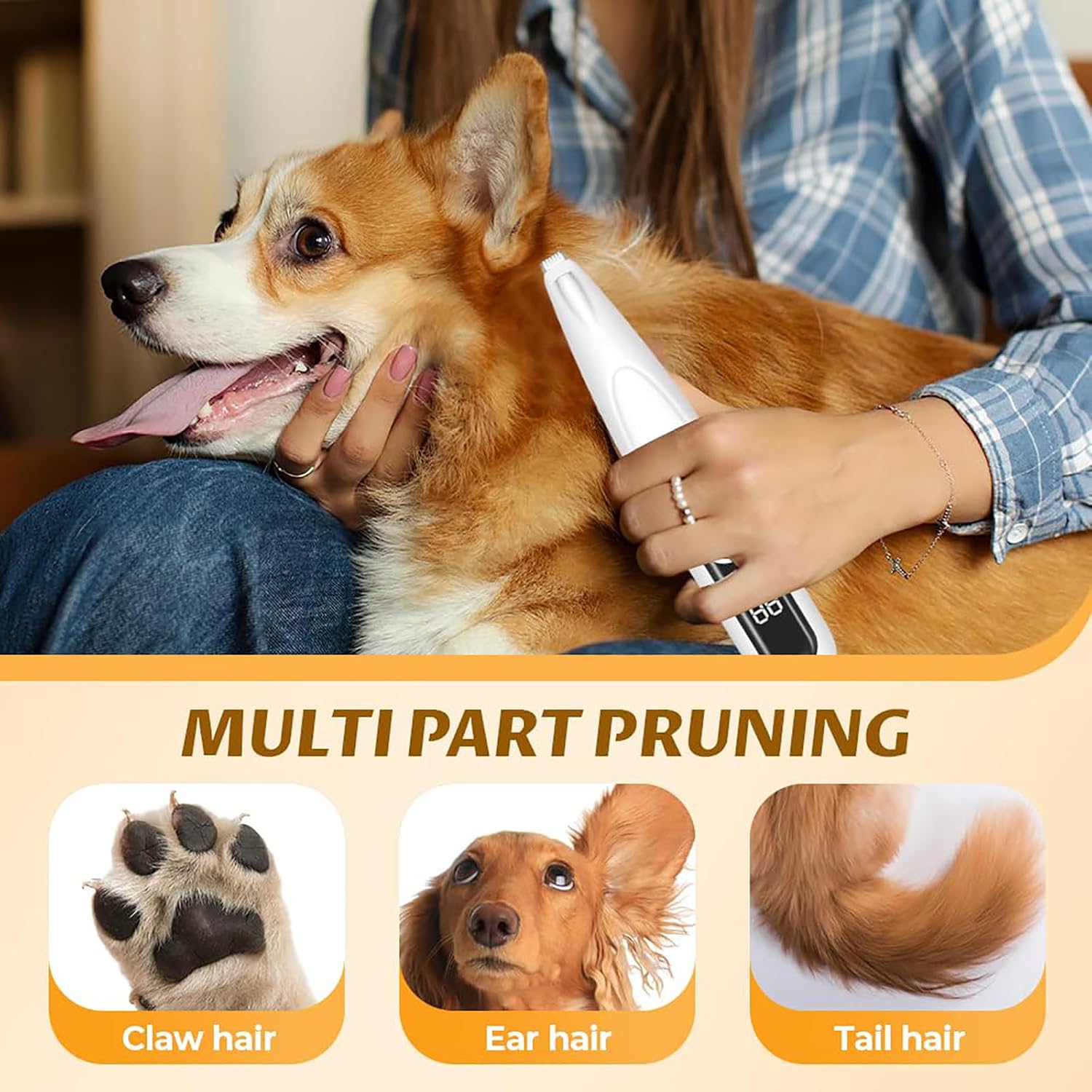 Thumbnail 4 de Paw Trim Pro Pfotentrimmer für Hunde – leiser, wasserfester Scherkopf-Trimmer für Pfoten, Augen, Ohren & Gesicht