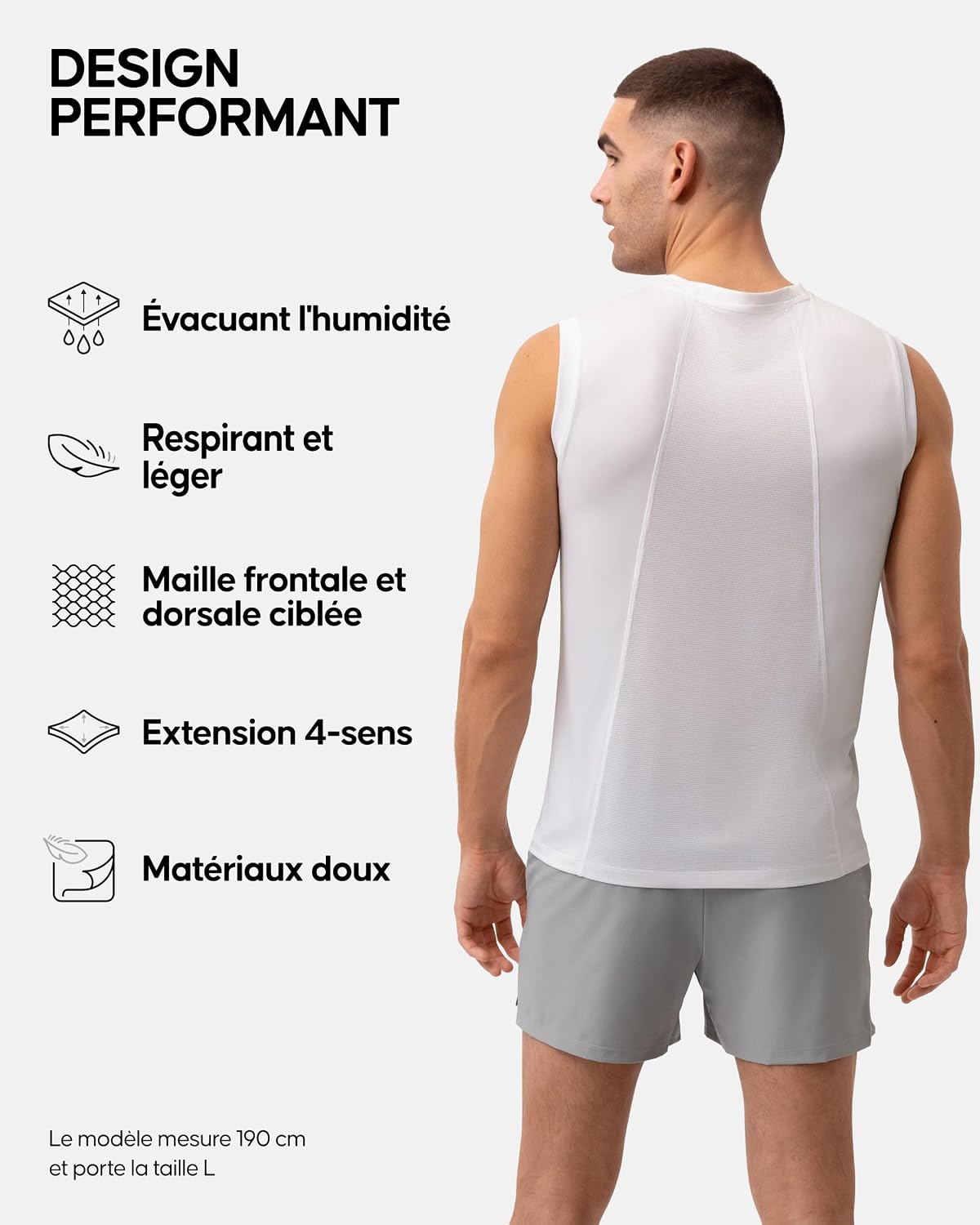 Thumbnail 1 de DANISH ENDURANCE Débardeur de sport sans manches (lot 1 ou 2) pour homme – ultra respirant