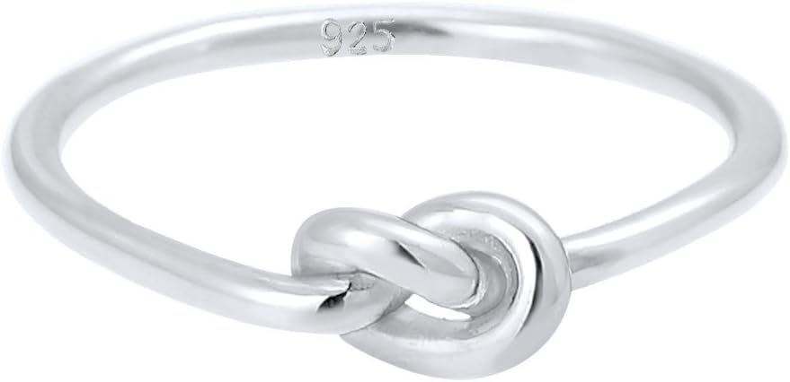 Detalle 2 de Elli Damen-Ring Trend Knoten Silber 925