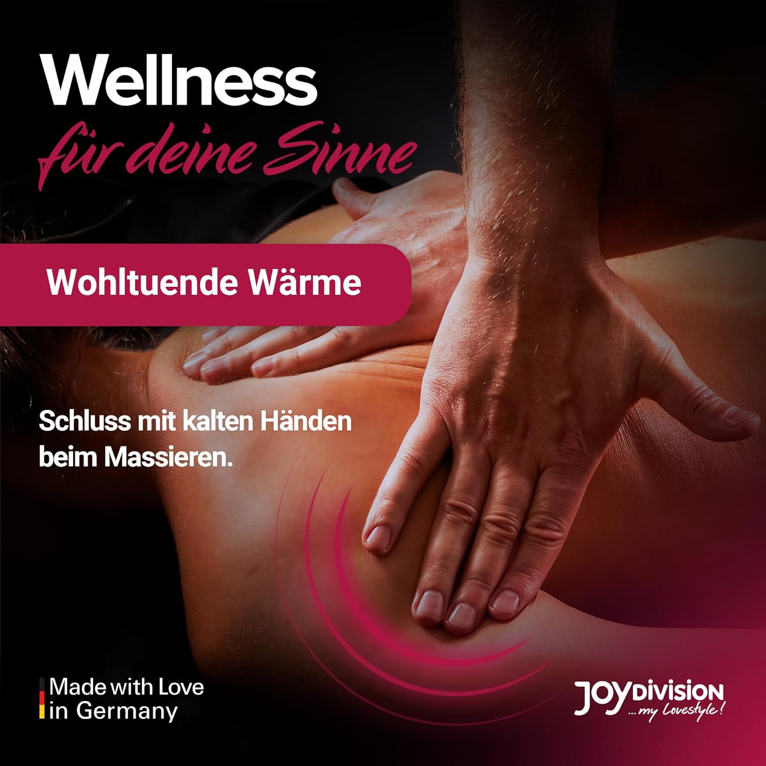 Detalle de JOYDIVISION WARMup 150 ml Massageliquid – Wärme-Effekt, Kirschduft und vegane Rezeptur