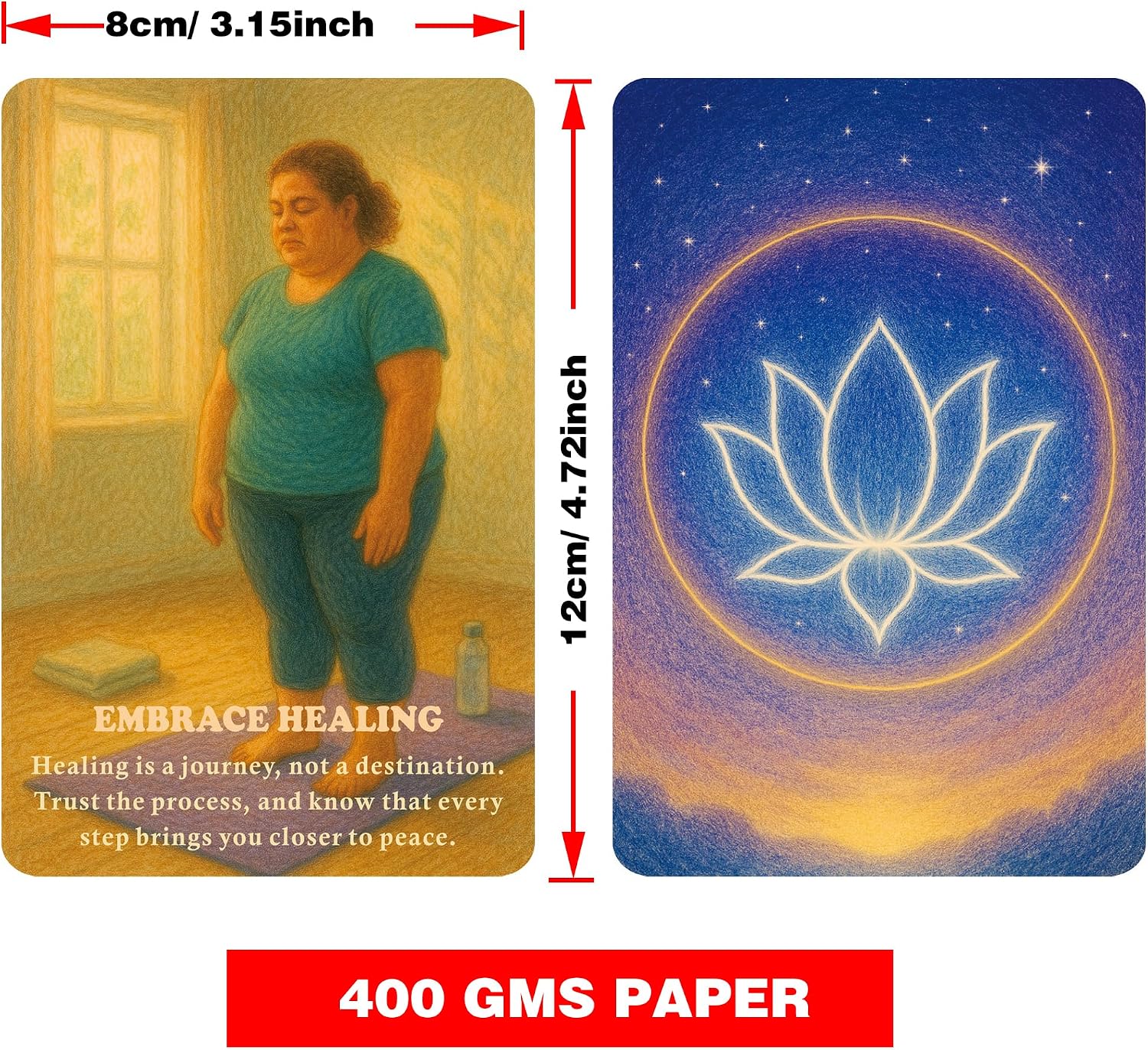 Detalle de DPEHAKMK Oracle Cards, 75-Card Deck
