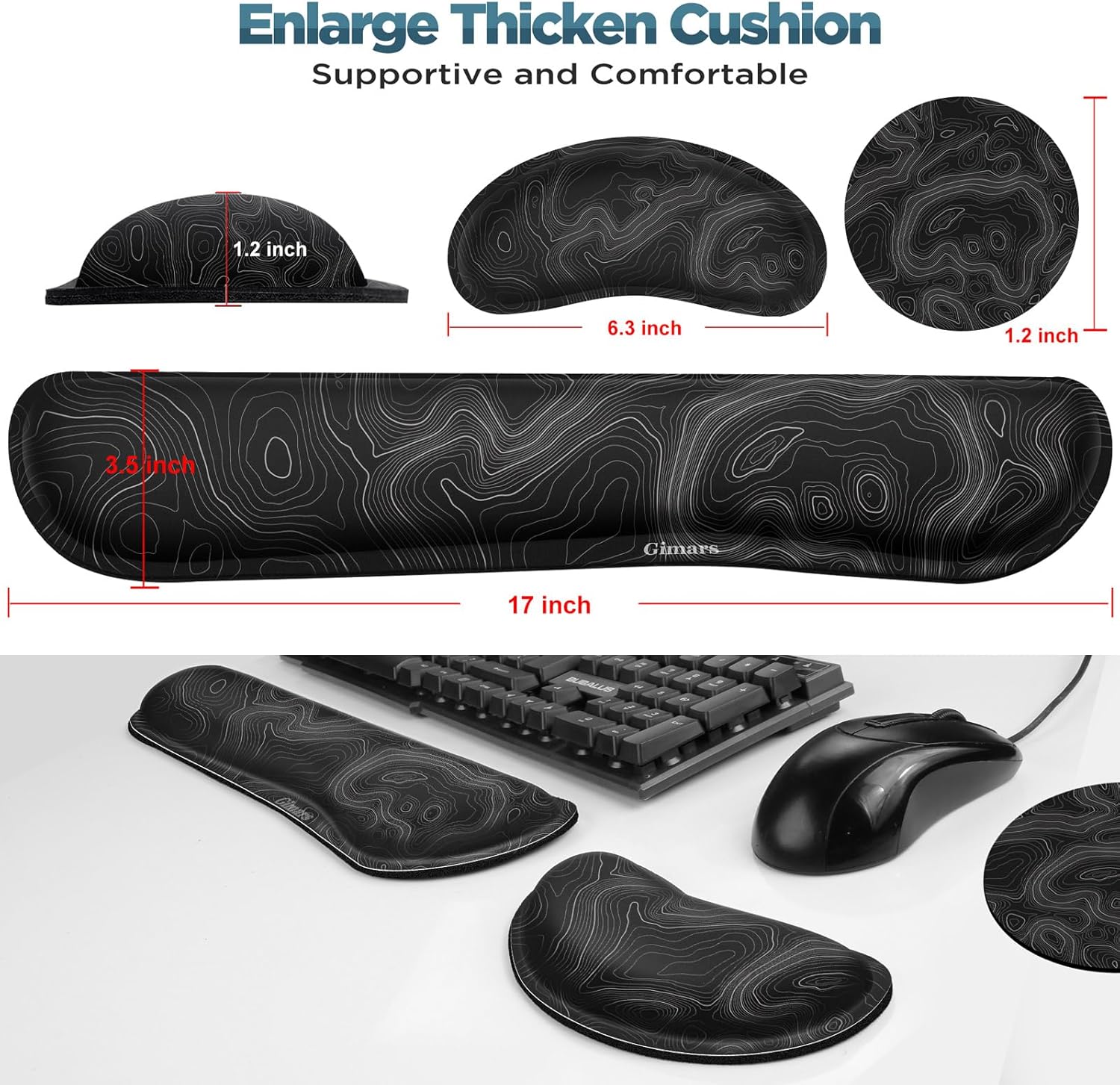 Thumbnail 4 de Gimars Handballenauflage 3 cm ⌨️