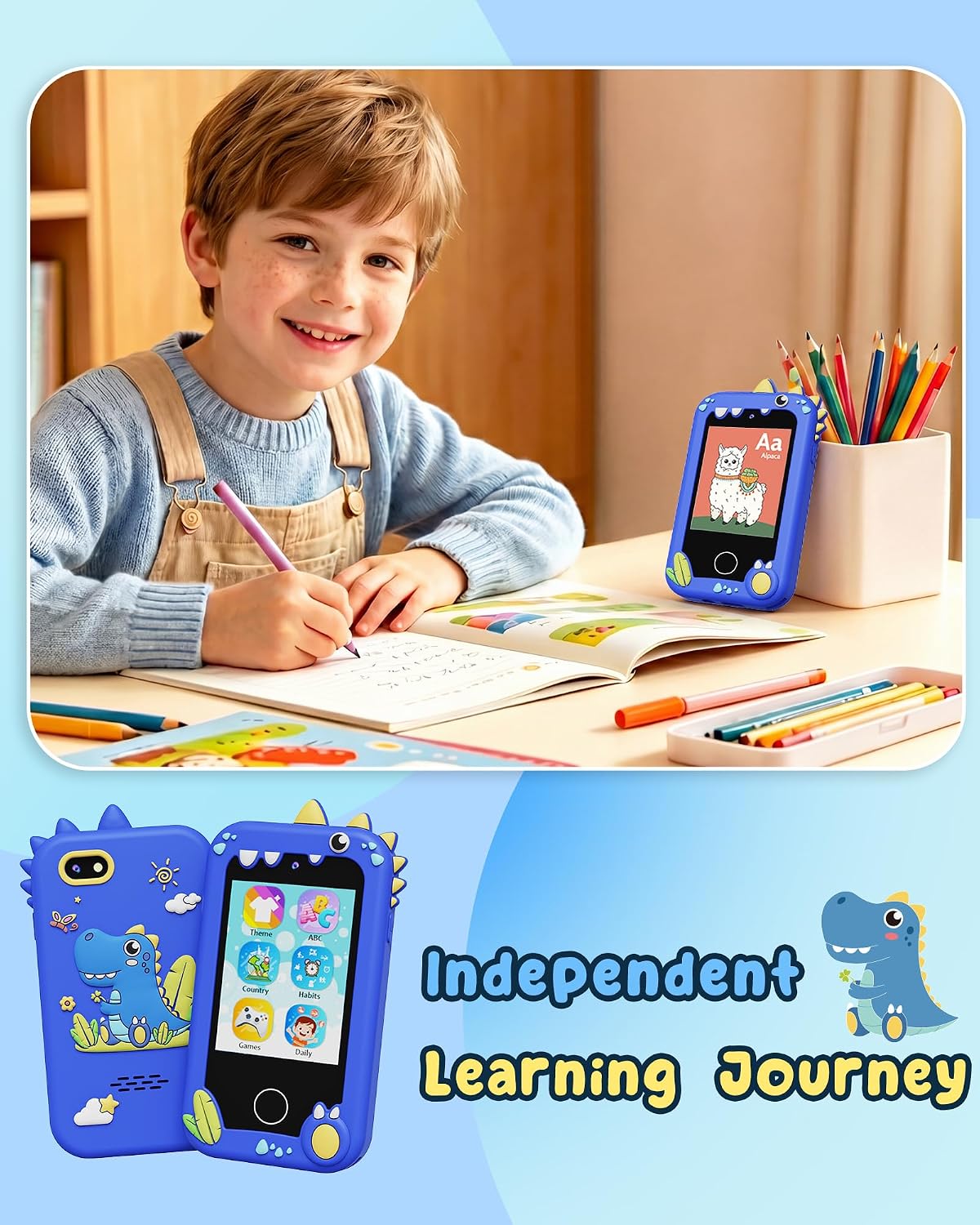 Detalle 2 de UCIDCI Kids Smart Phone Toys for Girls 3–7