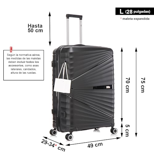 Thumbnail 2 de 1990s Maleta Grande expandible 75cm 117L 25kg