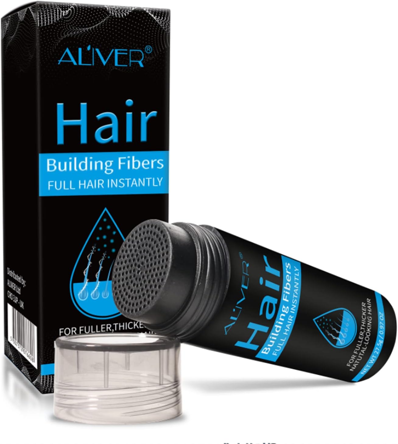 Detalle de Fibres capillaires densifiantes kératine Noir 💇♀
