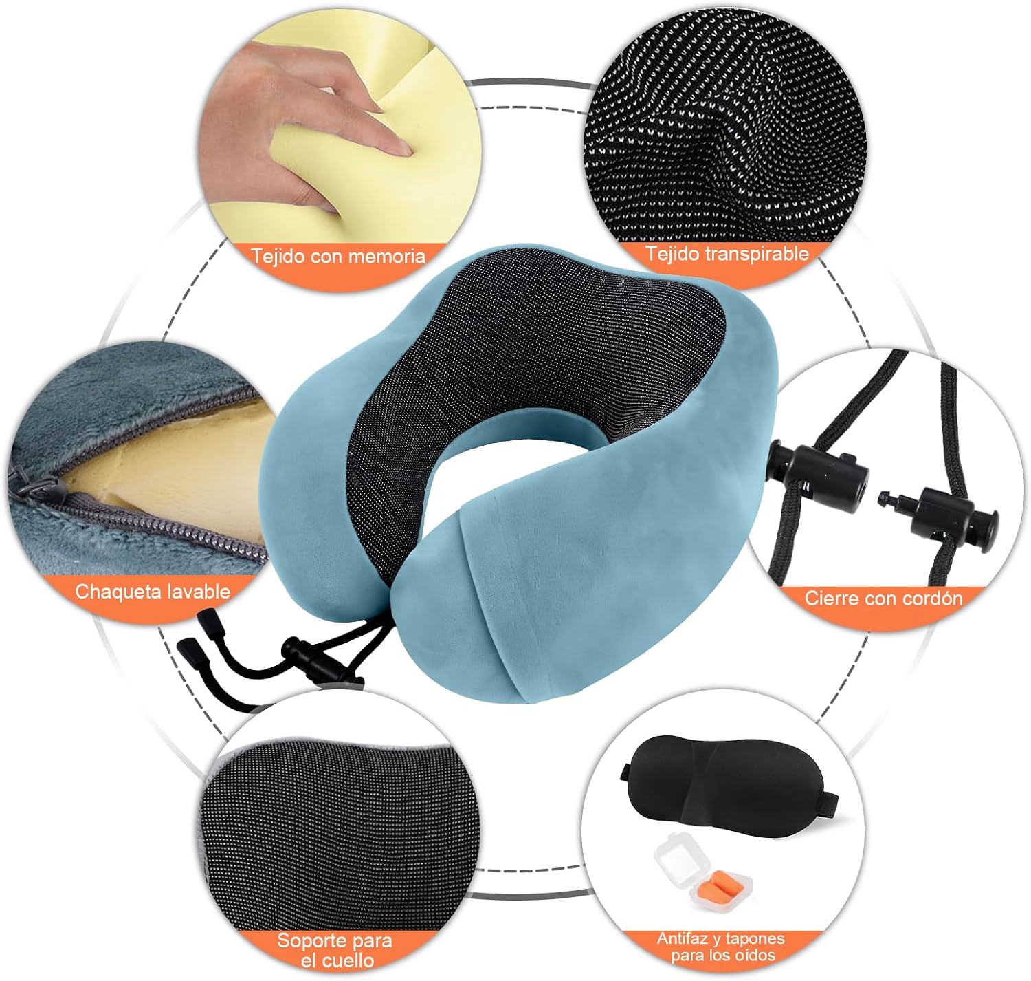 Thumbnail 5 de ARTREE Almohada de Viaje Cervical Ajustable