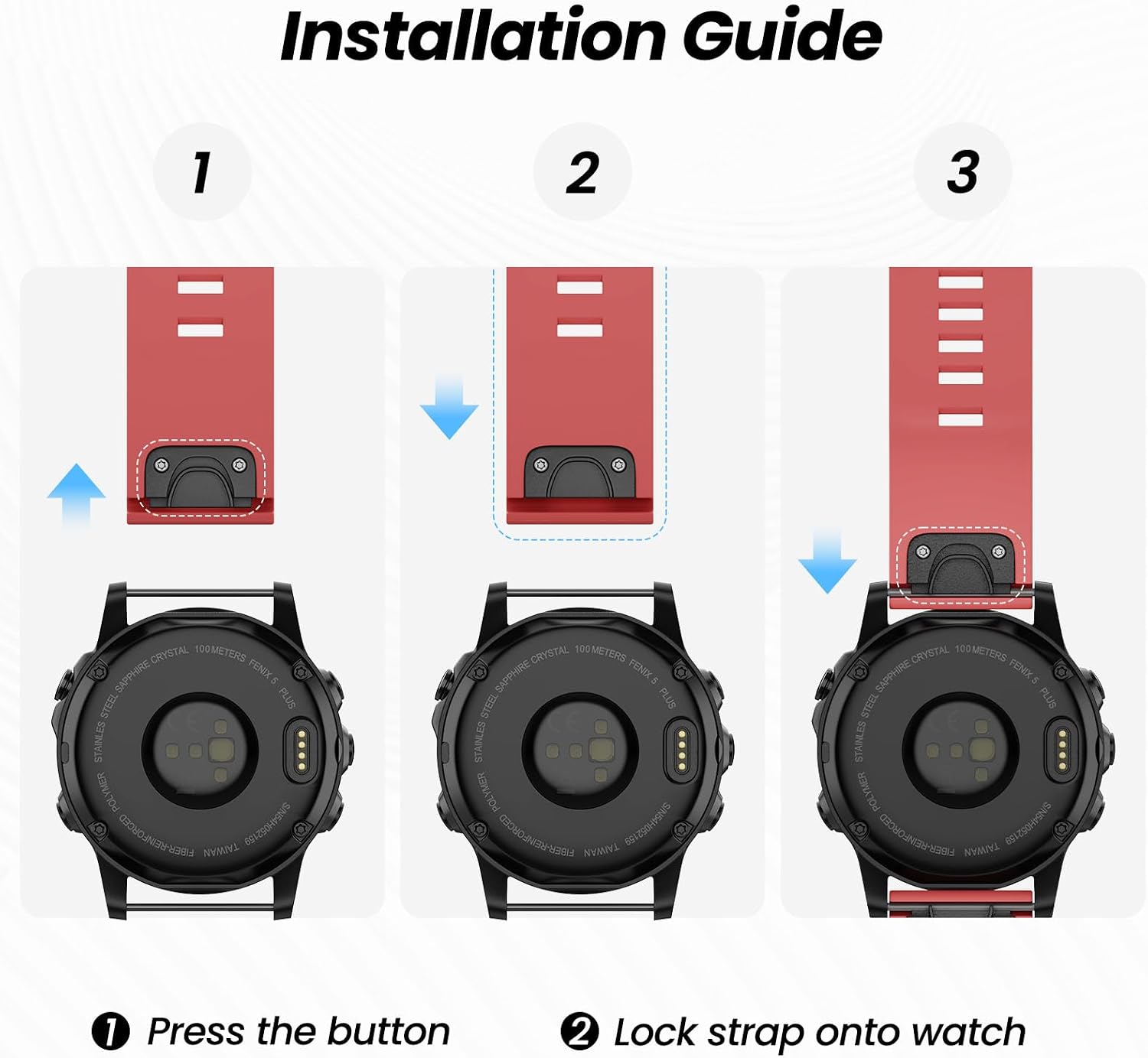 Thumbnail 4 de Tuocal 22mm QuickFit Strap for Garmin Fenix 8
