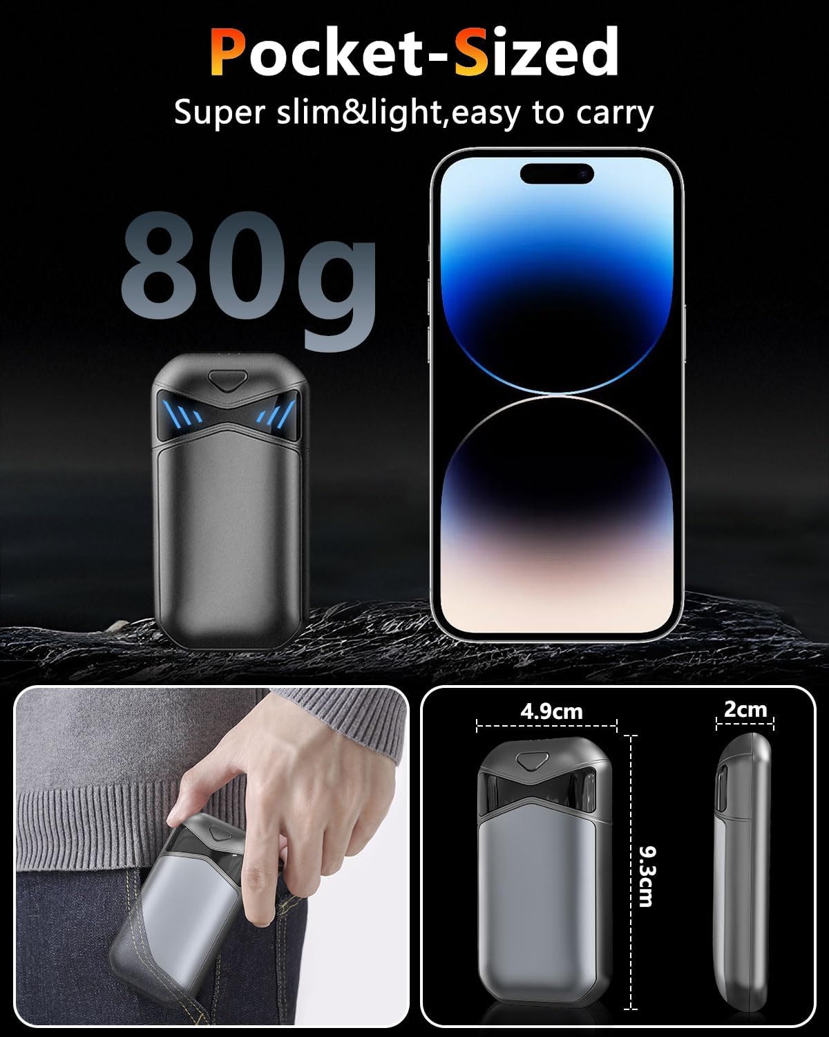 Thumbnail 5 de DDKJ Hand Warmers 7000mAh rechargeable pack