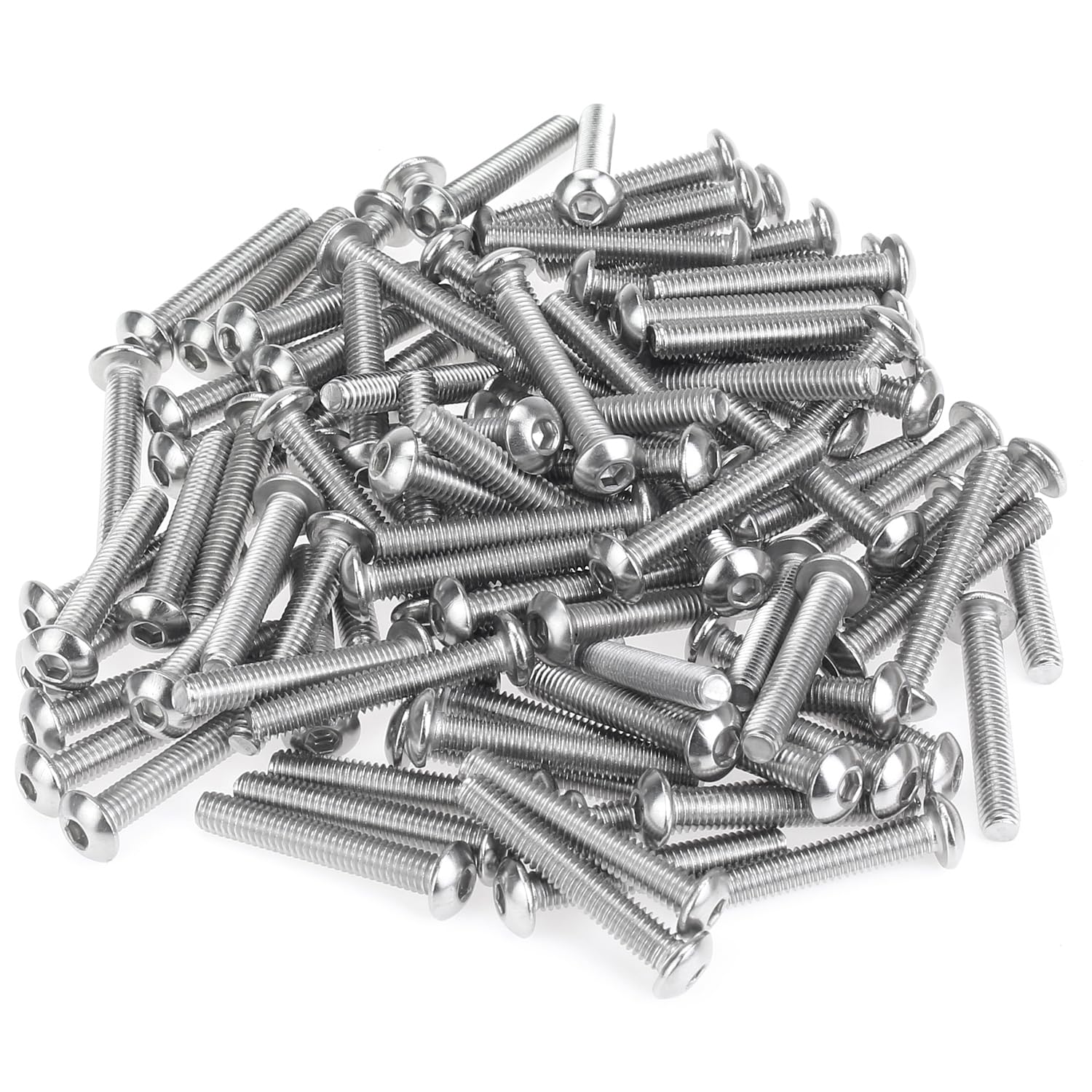 Detalle 1 de Sutemribor Button Head Socket Cap Screws, M4 x 25mm