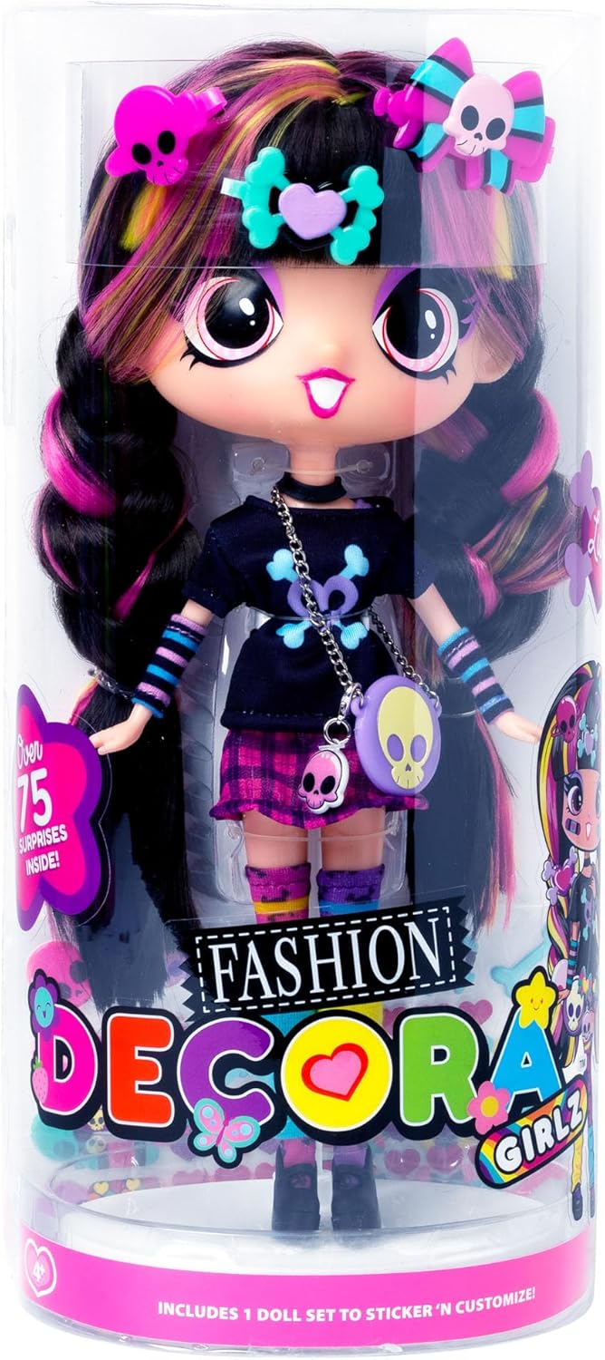 Thumbnail 5 de Decora Girlz Sticker 'n' Style Luna – 27,9 cm große Modepuppe mit über 75 Accessoires