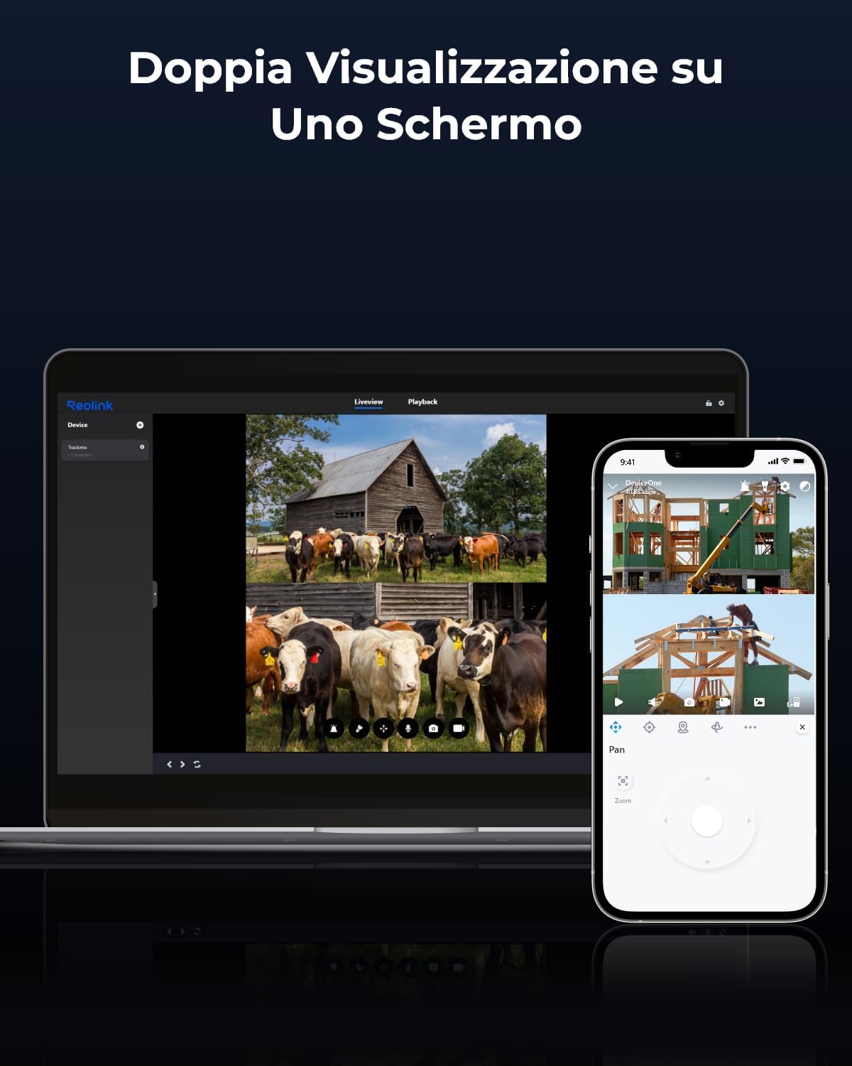 Thumbnail 6 de Reolink Telecamera da esterno 4K con SIM 4G LTE, batteria e pannello solare, auto-tracking TrackMix LTE