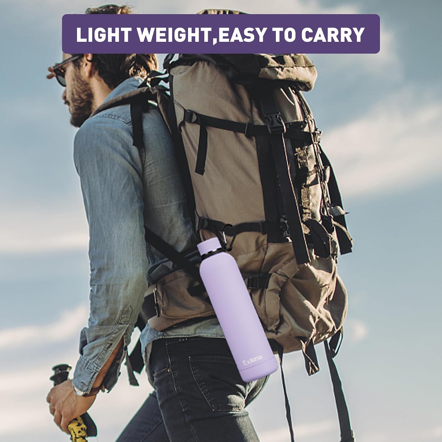 Thumbnail 6 de Exllena 1L Insulated Bottle with Clip