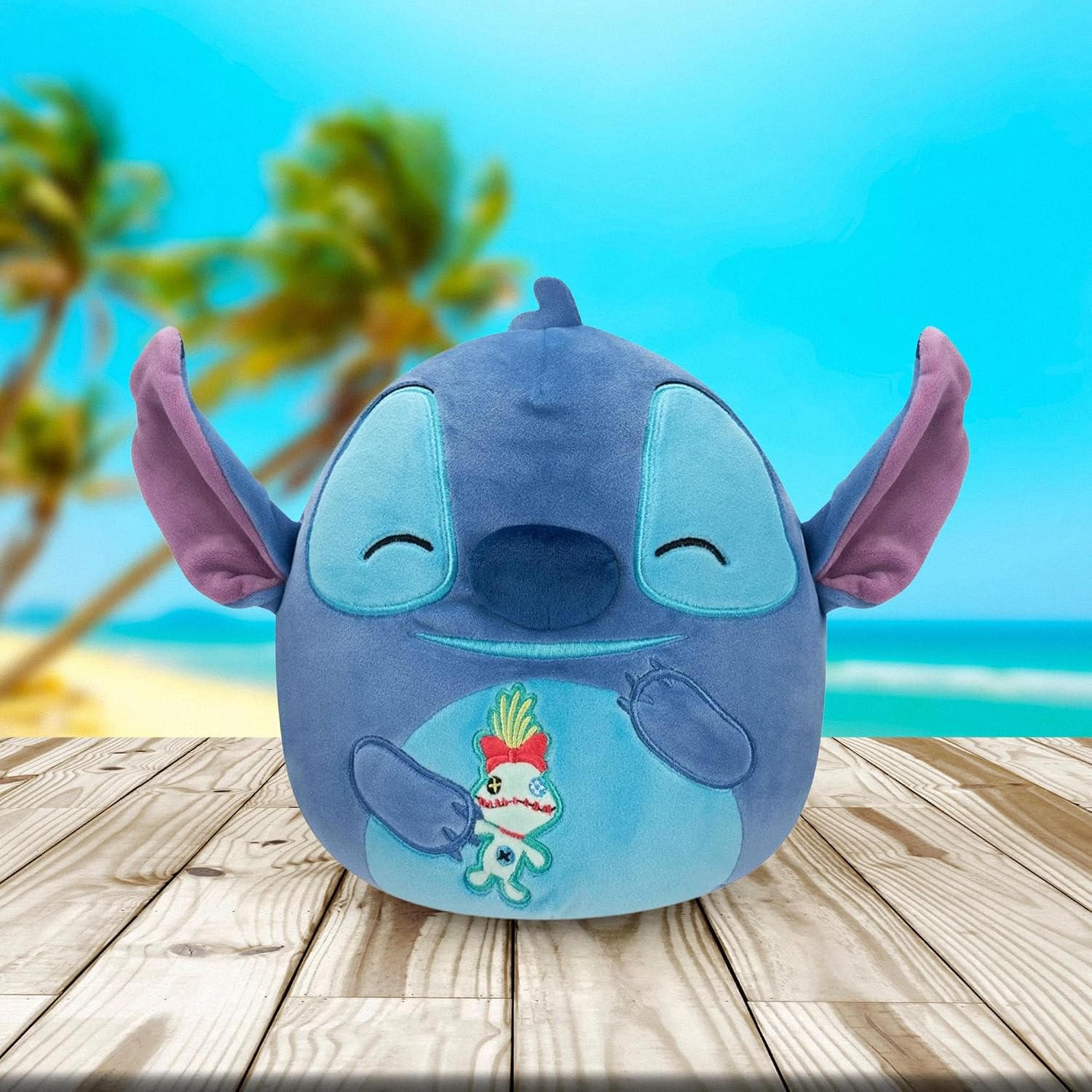 Thumbnail 1 de Squishmallows SQDI00364 Disney Stitch met Scrump pluchen knuffel, 20,3 cm