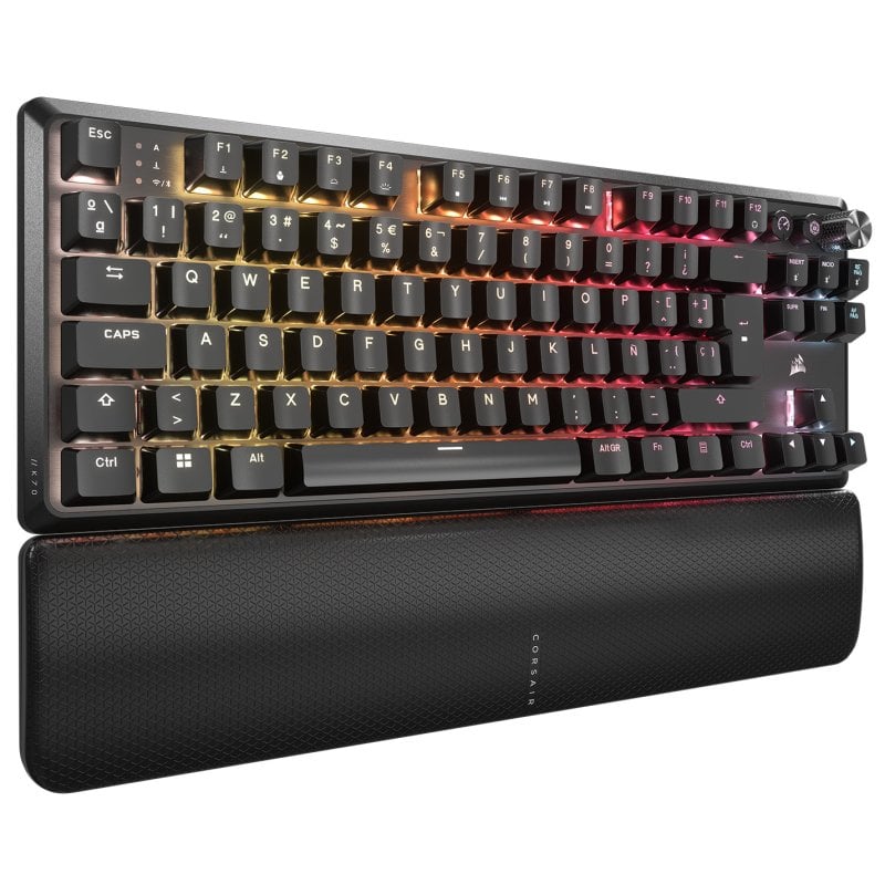 Detalle de Corsair K70 CORE TKL Wireless + Elgato Stream Deck MK.2: bundle compacto para teclado mecánico y productividad en directo