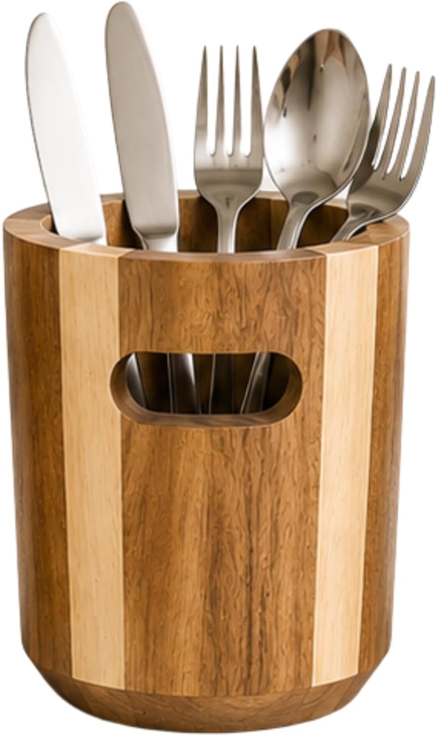 Thumbnail 4 de AYAMAX AYA00211 Acacia Wood Utensil Holder, Small, 360° Rotating