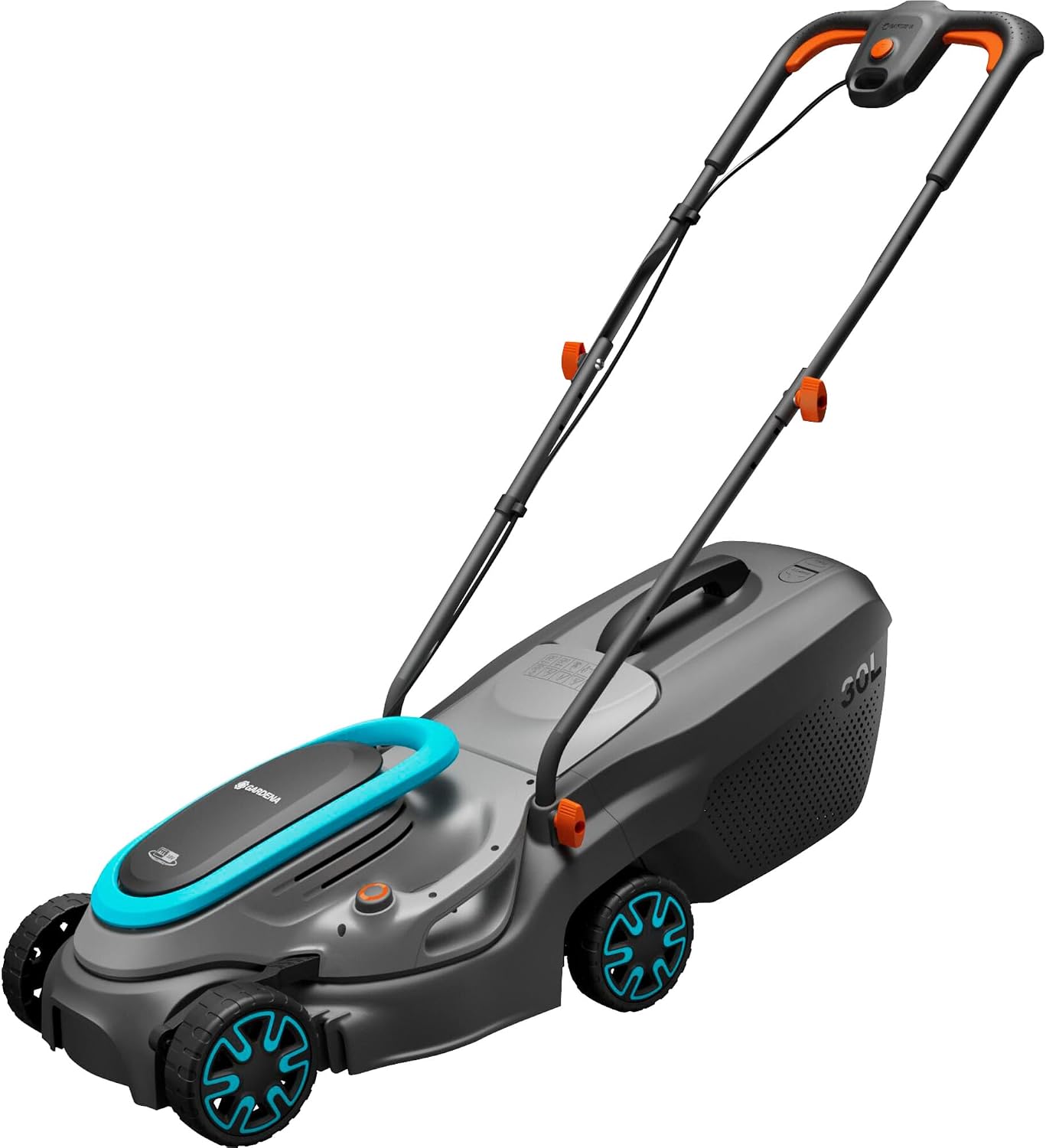 Detalle de GARDENA Akku-Rasenmäher PowerMax 32/18V P4A Ready-to-Use-Set (14632-20) für bis 200 m²