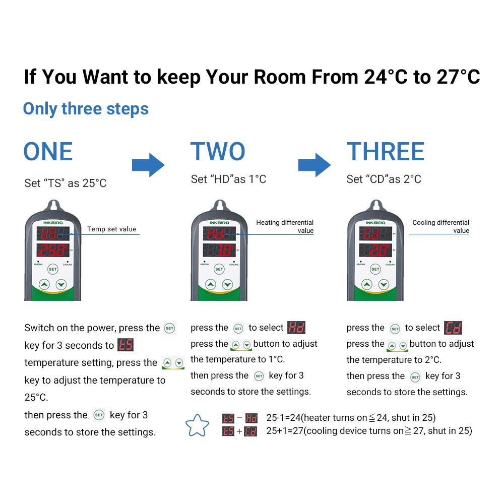 Thumbnail 3 de Inkbird ITC-308 Temperature Controller Digital Thermostat