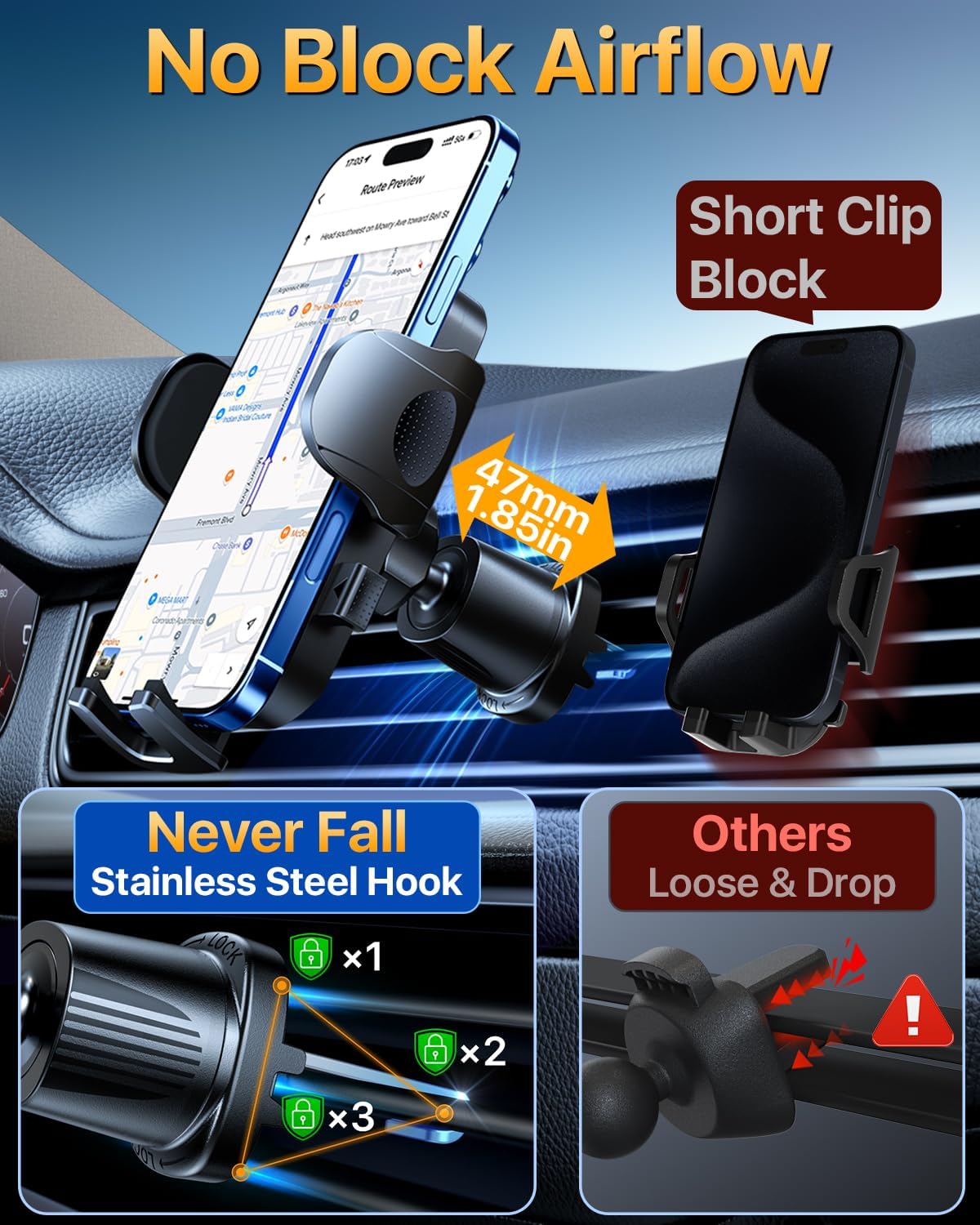 Thumbnail 4 de 2026 Upgraded Car Phone Holder 90+LBS