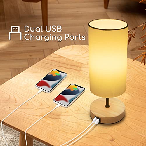 Detalle 1 de Aigostar Lámpara de Mesa con 2 USB 🪔