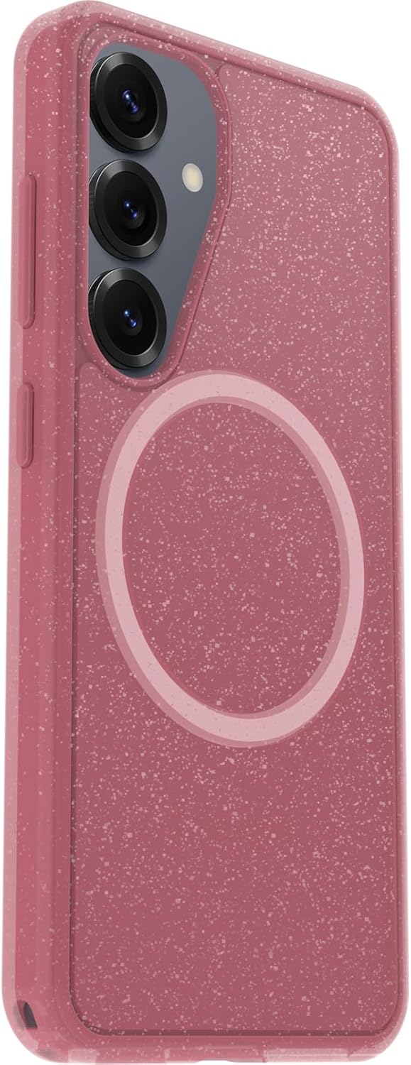 Thumbnail 3 de OtterBox Cover Symmetry Series Clear con magneti per Samsung Galaxy S25 (rosa), resiste a urti e cadute