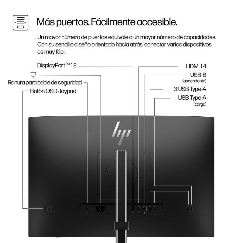 Detalle de Monitor HP Series 5 Pro 524pn 24" WUXGA 100 Hz IPS 5 ms