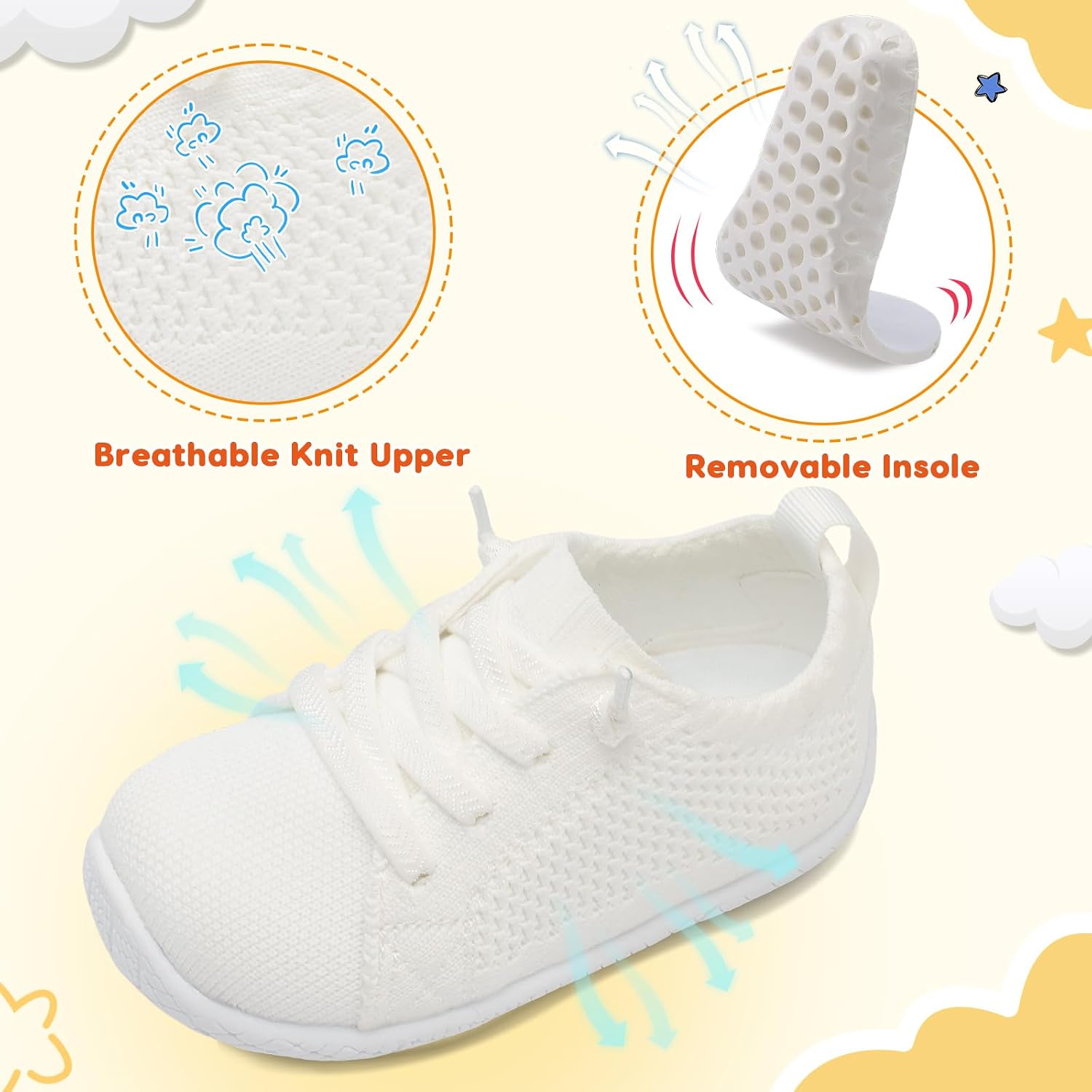 Detalle 2 de LeIsfIt Toddler Barefoot Sneakers