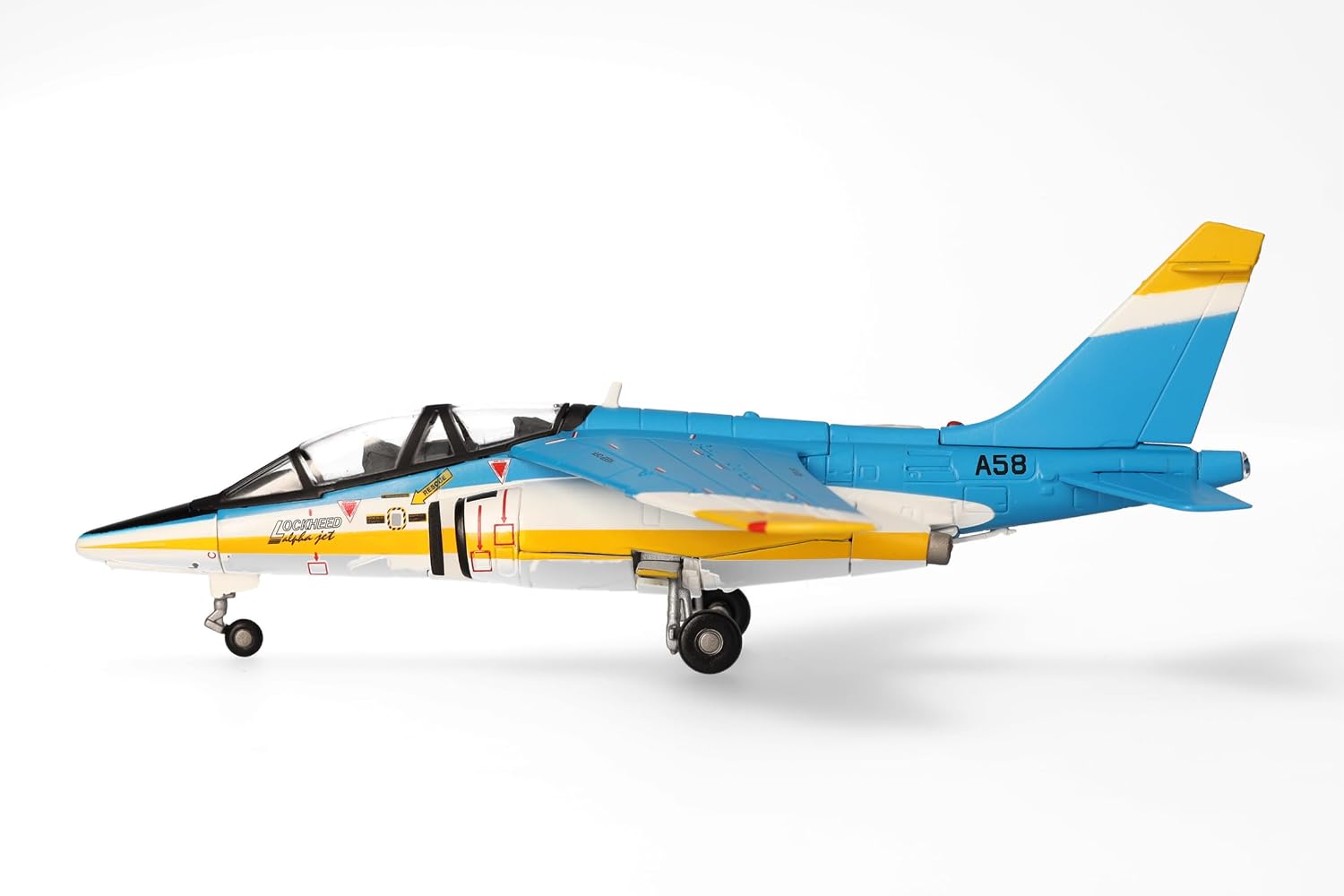 Detalle de Herpa Modellflugzeug Lockheed Alpha Jet – U.S. Navy VTX-TS Competition, 1:72, Metall, Miniatur ohne Standfuß
