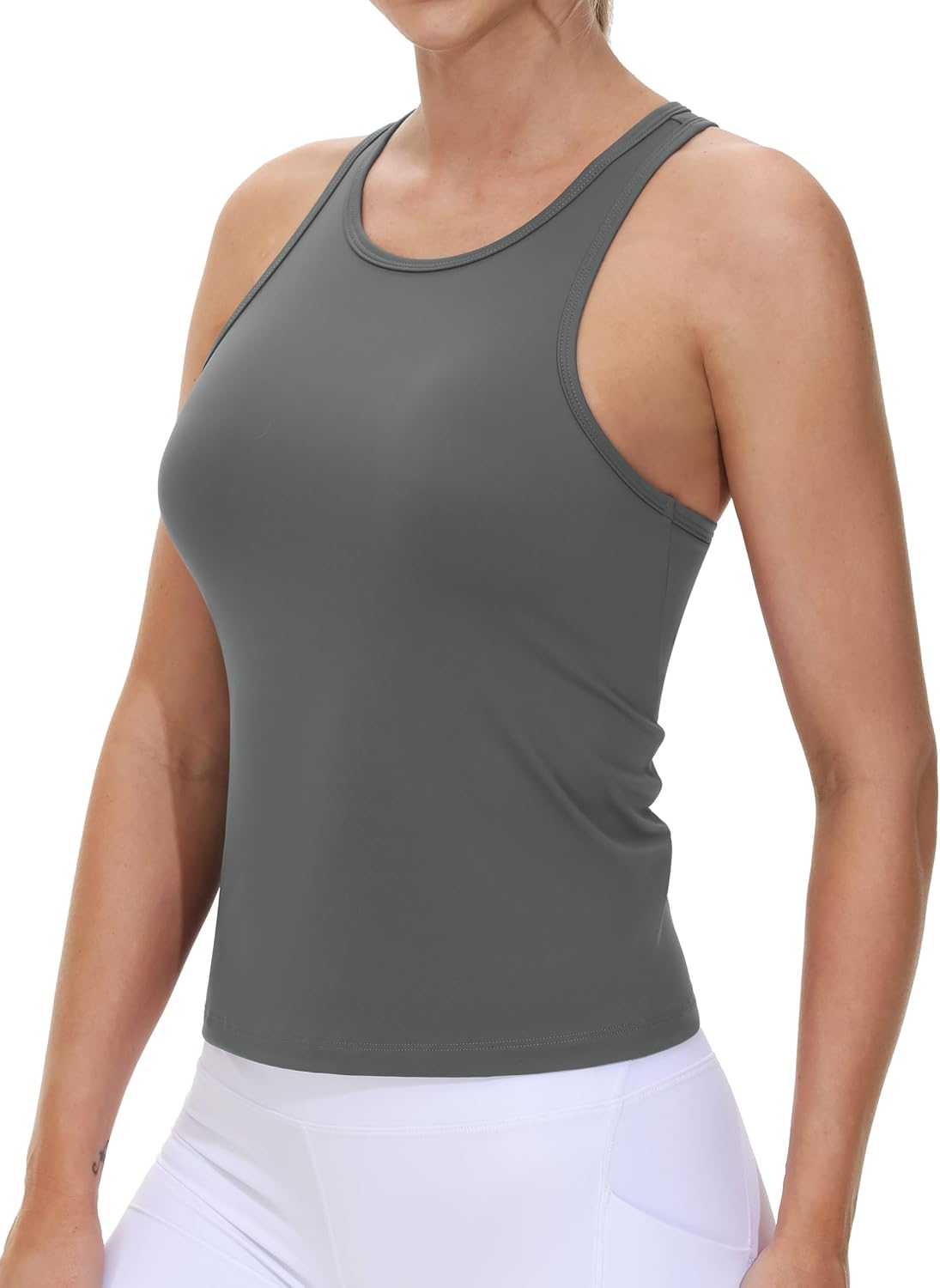 Detalle 2 de THE GYM PEOPLE Débardeur dos nageur ajusté pour femme 🧘♀