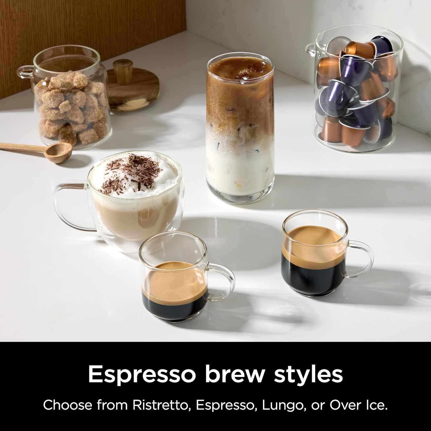 Thumbnail 5 de Ninja Prestige CFN802UK 2-in-1 filter coffee & pod capsule machine with built-in milk frother (black)