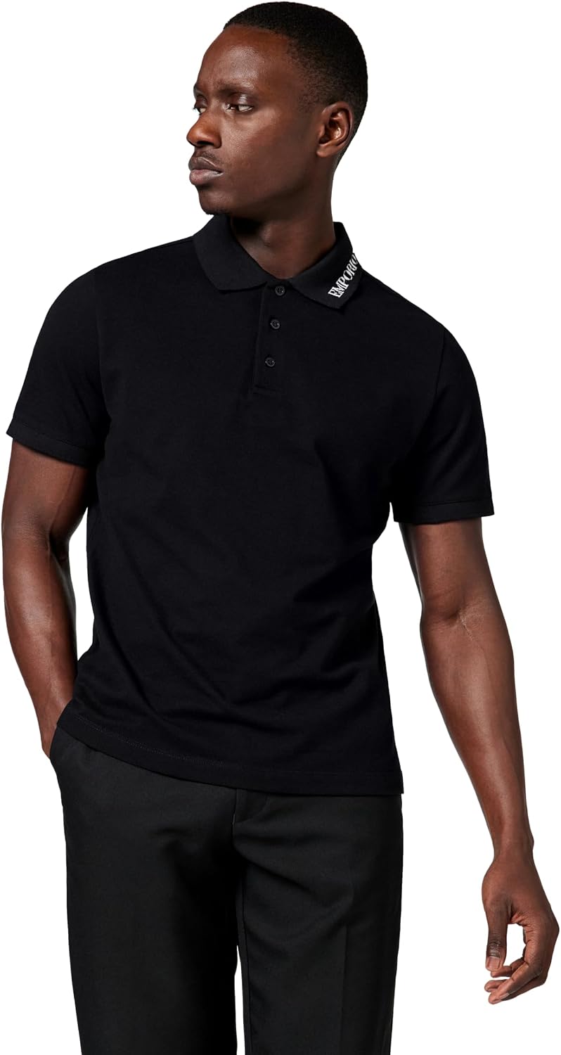 Detalle de Emporio Armani Polo Uomo - Polo a manica corta con logo aquila ricamato