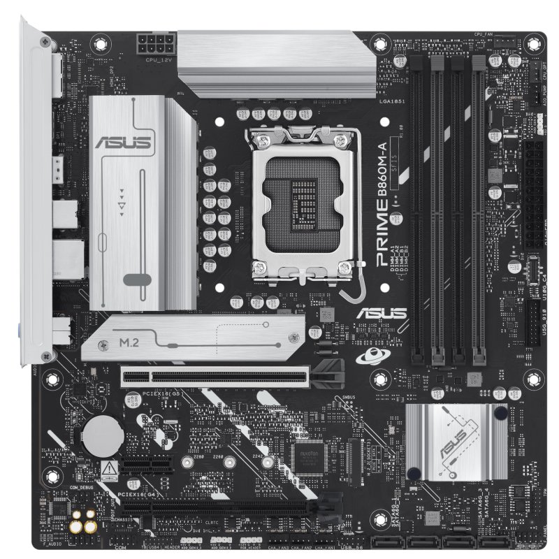 Detalle de ASUS PRIME B860M-A-CSM placa base micro‑ATX