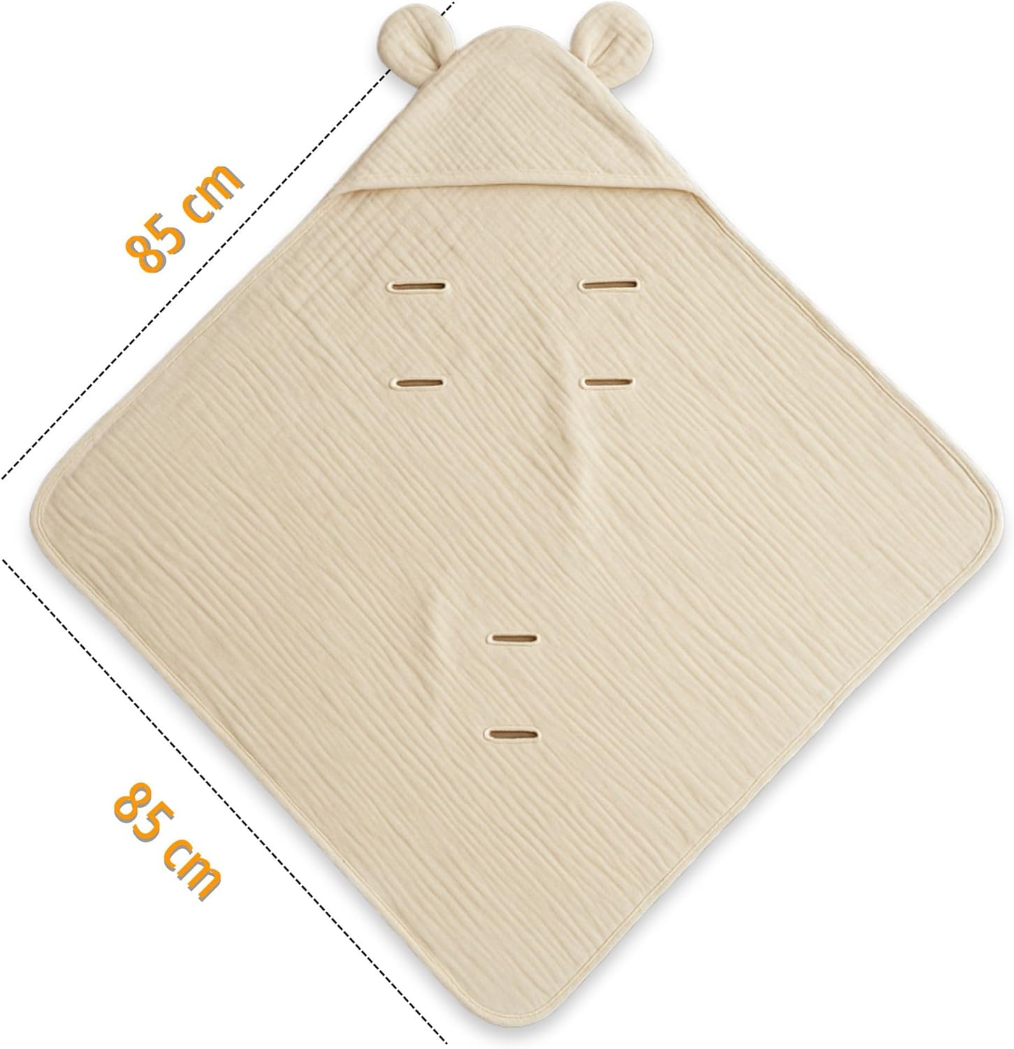 Thumbnail 1 de Nid d'ange bébé couverture coton gaufré 90x90 cm