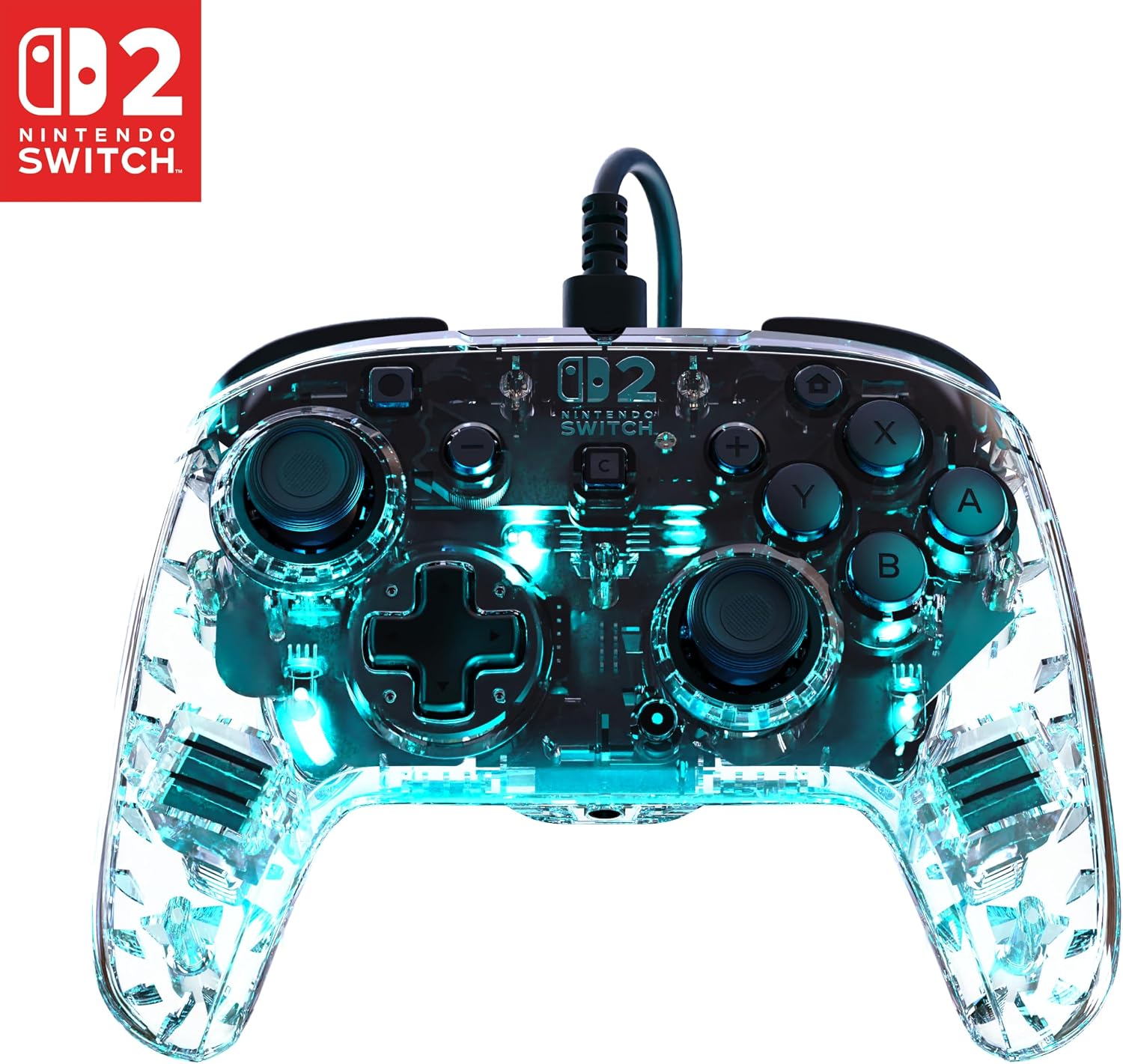 Turtle Beach Afterglow Chiaro: controller gaming RGB cablato con licenza ufficiale per Nintendo Switch 2