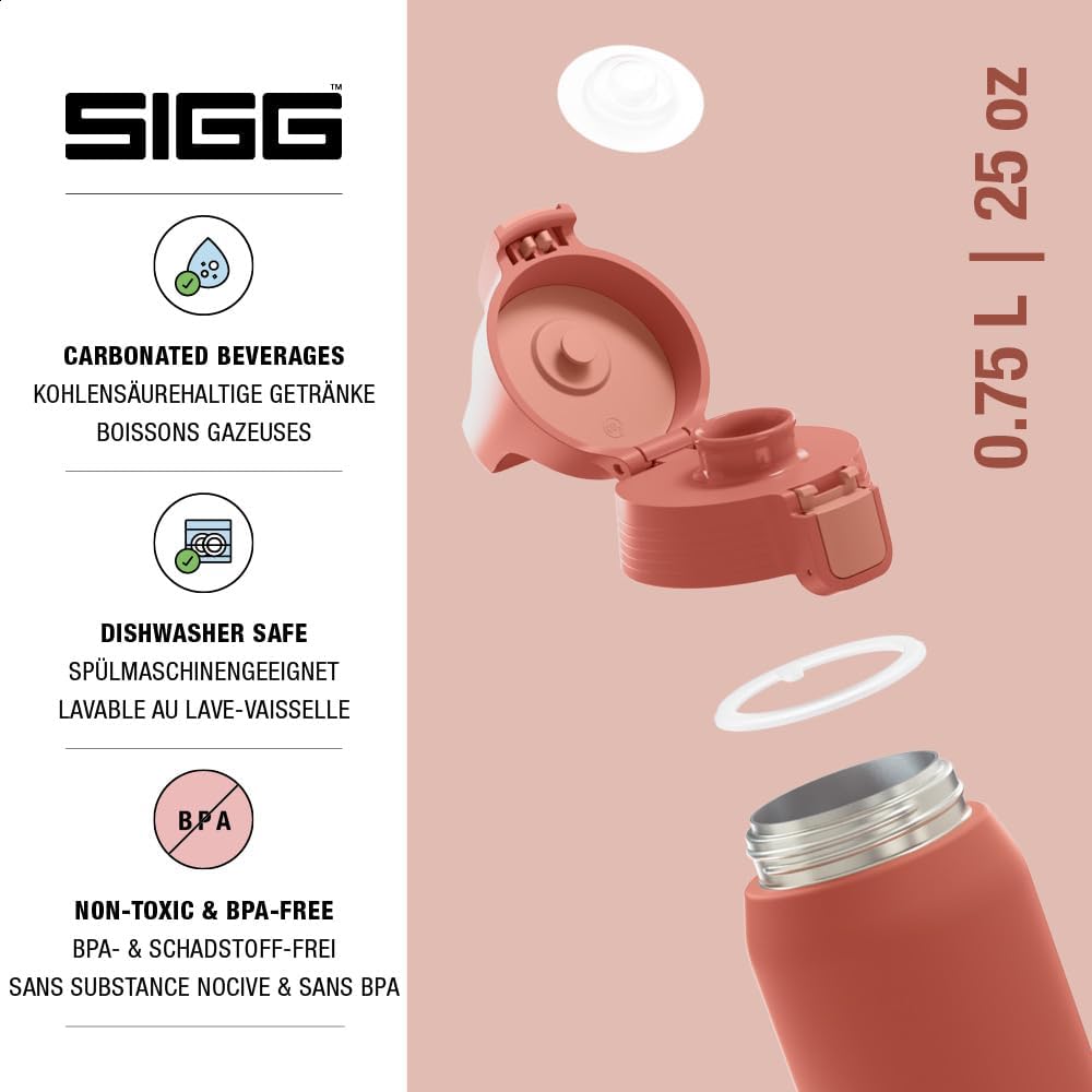 Thumbnail 3 de SIGG Shield Therm One isolierte Trinkflasche (Shield Therm One) – auslaufsicher, BPA-frei, für kohlensäurehaltige Getränke, 0,5–1 L