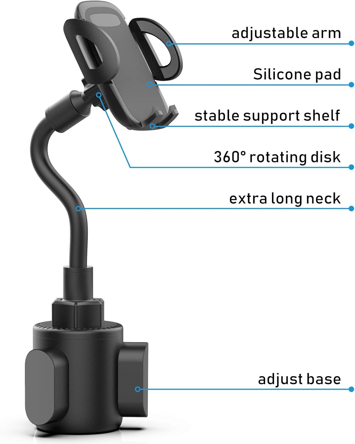 Detalle de Cup Holder Phone Mount 12.6 in