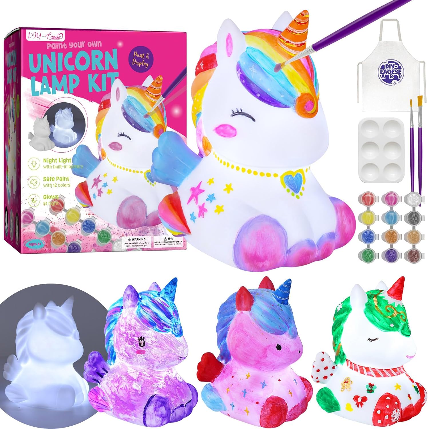 Paint Your Own Unicorn Lamp Kit for Kids 🧭
