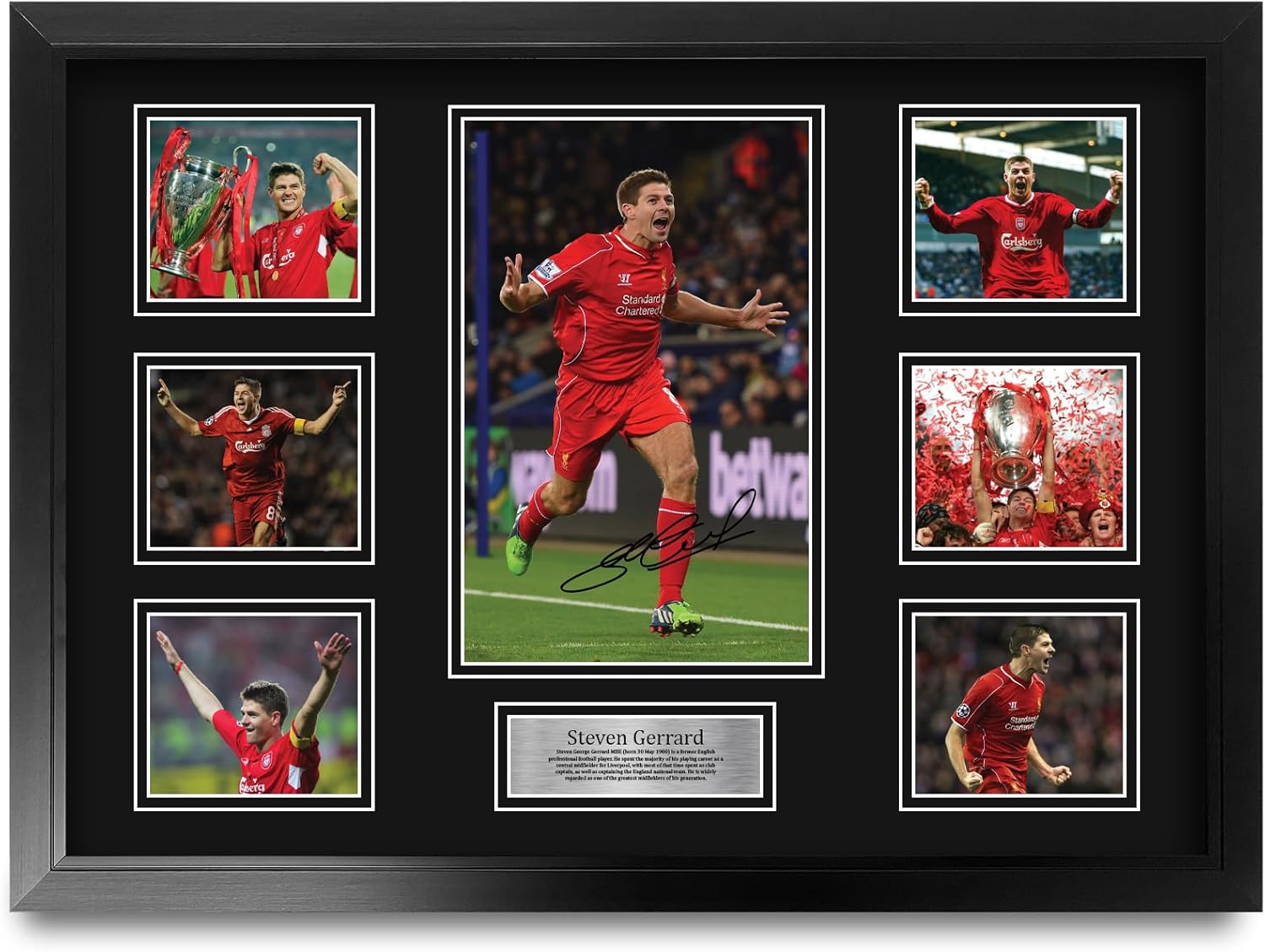 Thumbnail 4 de HWC Trading Steven Gerrard Liverpool A4 printed signed autograph picture (framed, portrait)