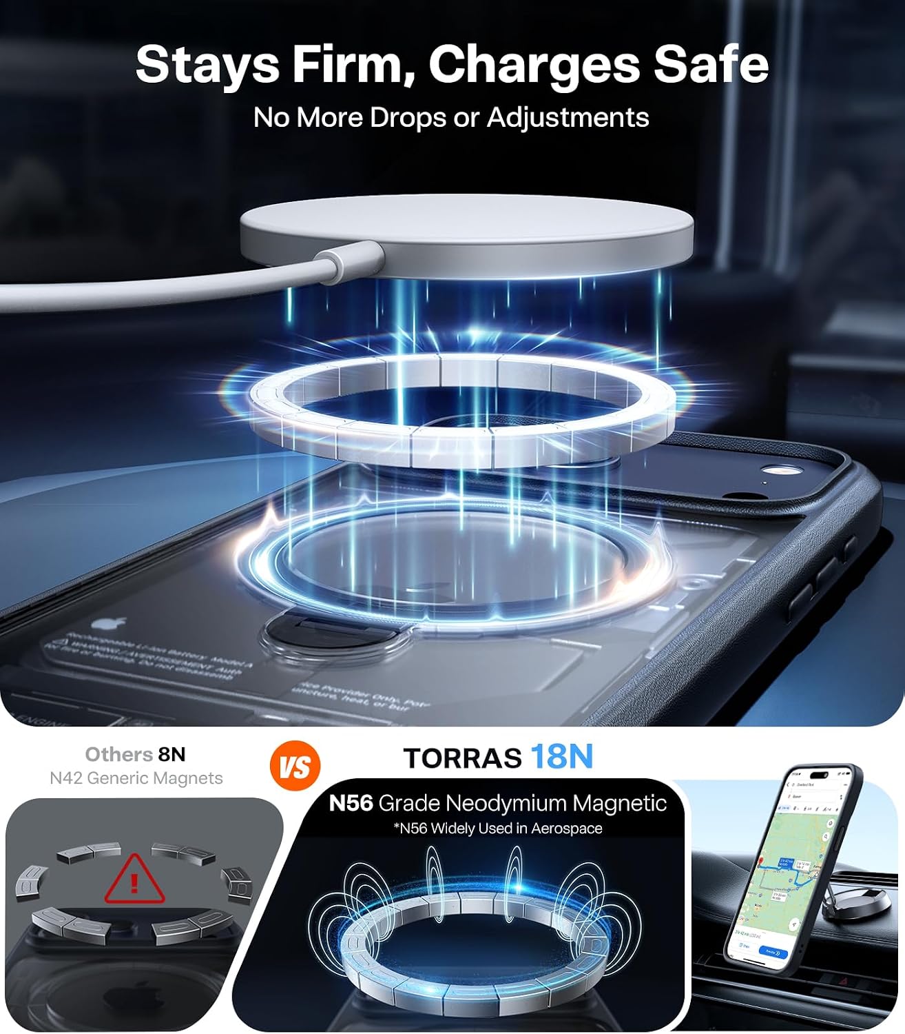 Thumbnail 4 de TORRAS 360 Magnetic Stand iPhone 17 Pro Max case