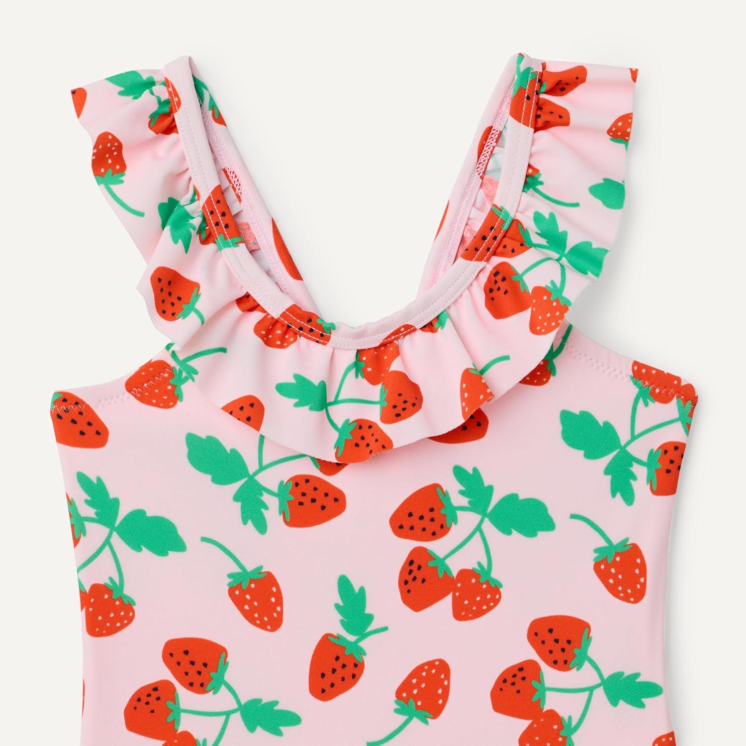 Thumbnail 1 de Amazon Essentials Girls' Frill-Trimmed One-Piece Swimsuit
