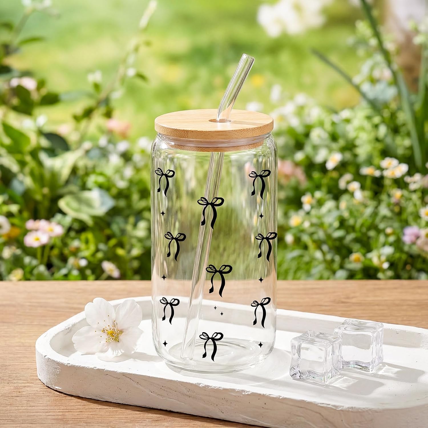 Detalle de Giftota Geburtstagsgeschenk-Set für Frauen in schwarzer Schleifen-Geschenkbox mit Duftkerze, Badebombe und Beauty-Accessoires