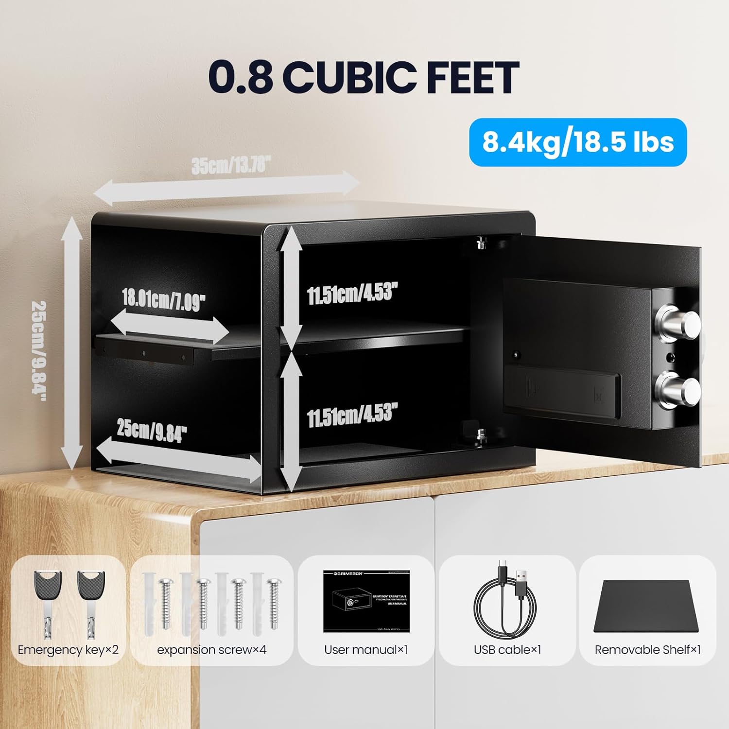 Thumbnail 2 de Grimtron Boîte de verrouillage biométrique GrIMTRON