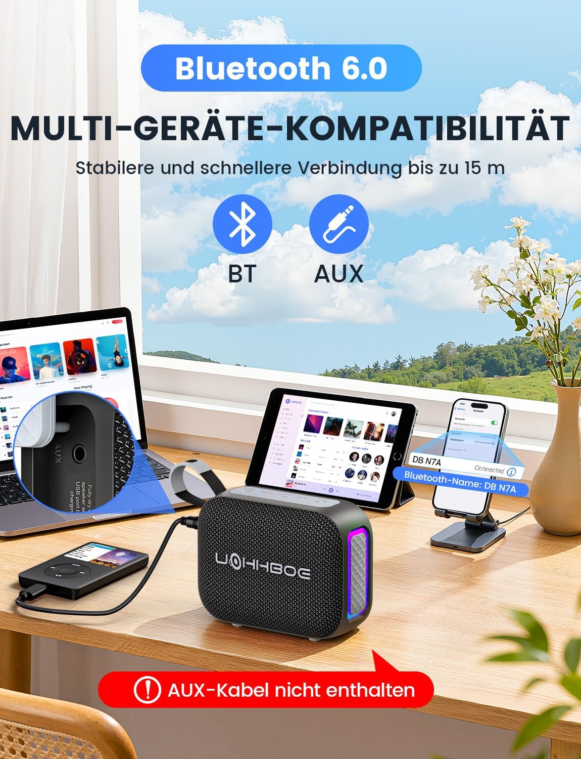 Thumbnail 4 de UOHHBOE DB N7A Bluetooth Lautsprecher 24h