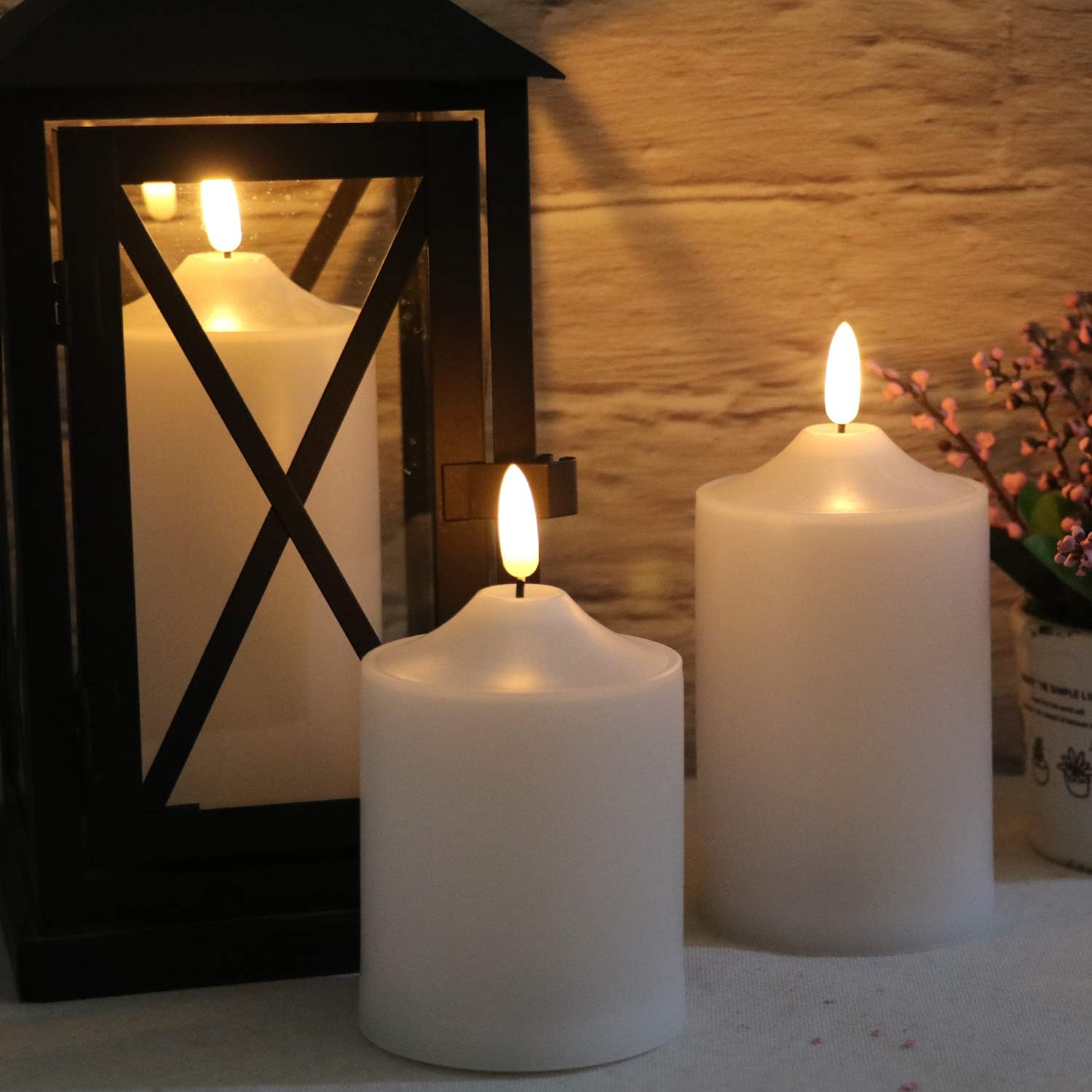Thumbnail 2 de Eldnacele Waterproof Outdoor LED Candles with Remote and Timer